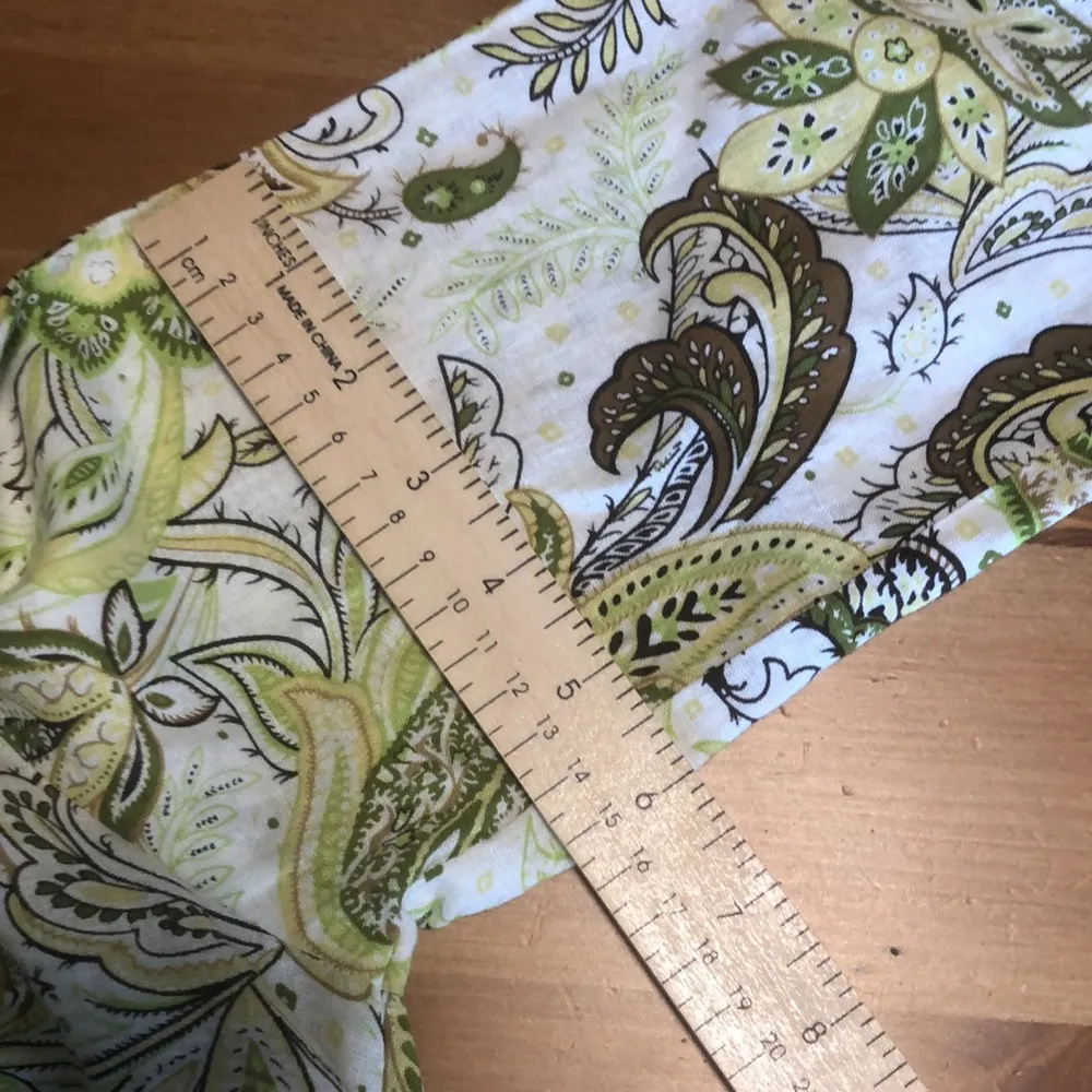 Cynthia Rowley linen floral and paisley tunic blouse - Image 9