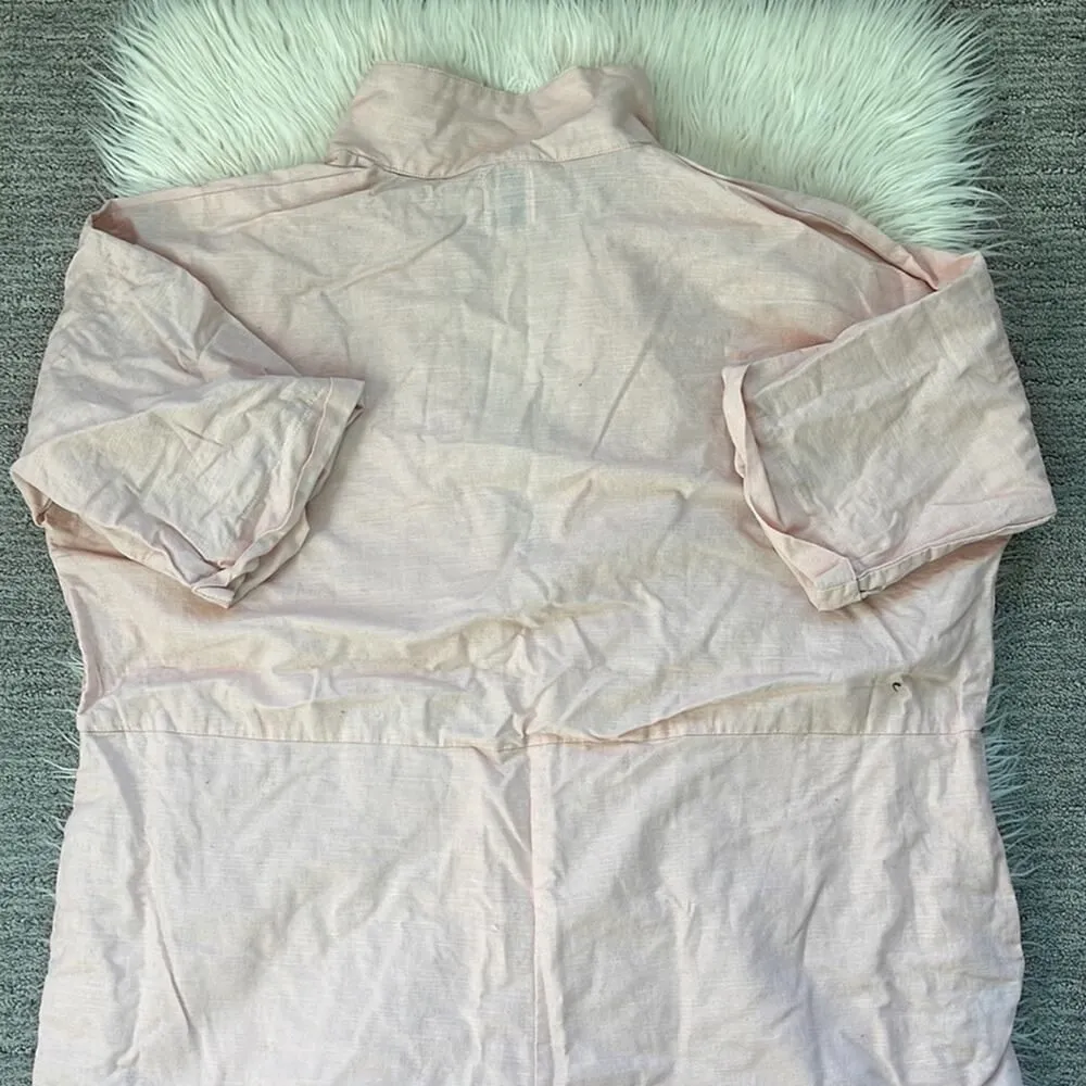 Princess Polly Pink Linen Sinclair Romper Playsuit - Image 9