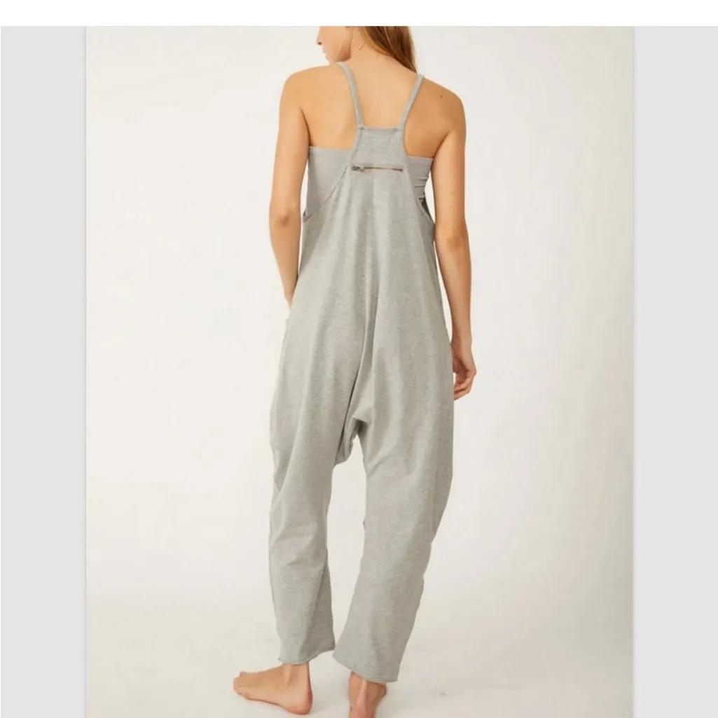 FREE PEOPLE MOVEMENT NWOT HEATHER GREY HOT SHOT ONESIE JUMPSUIT - Image 7