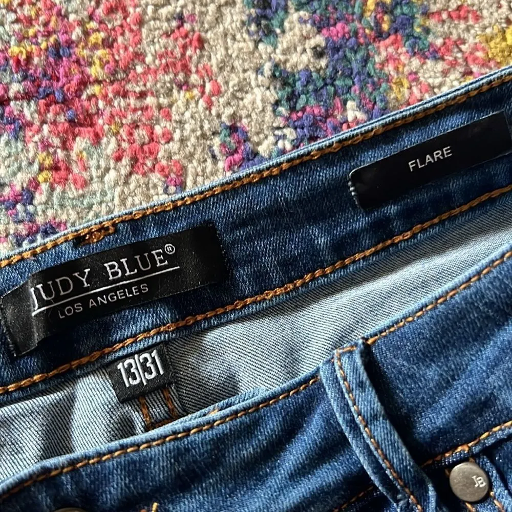 Jude blue high rise flare jeans 13/31 - Image 7