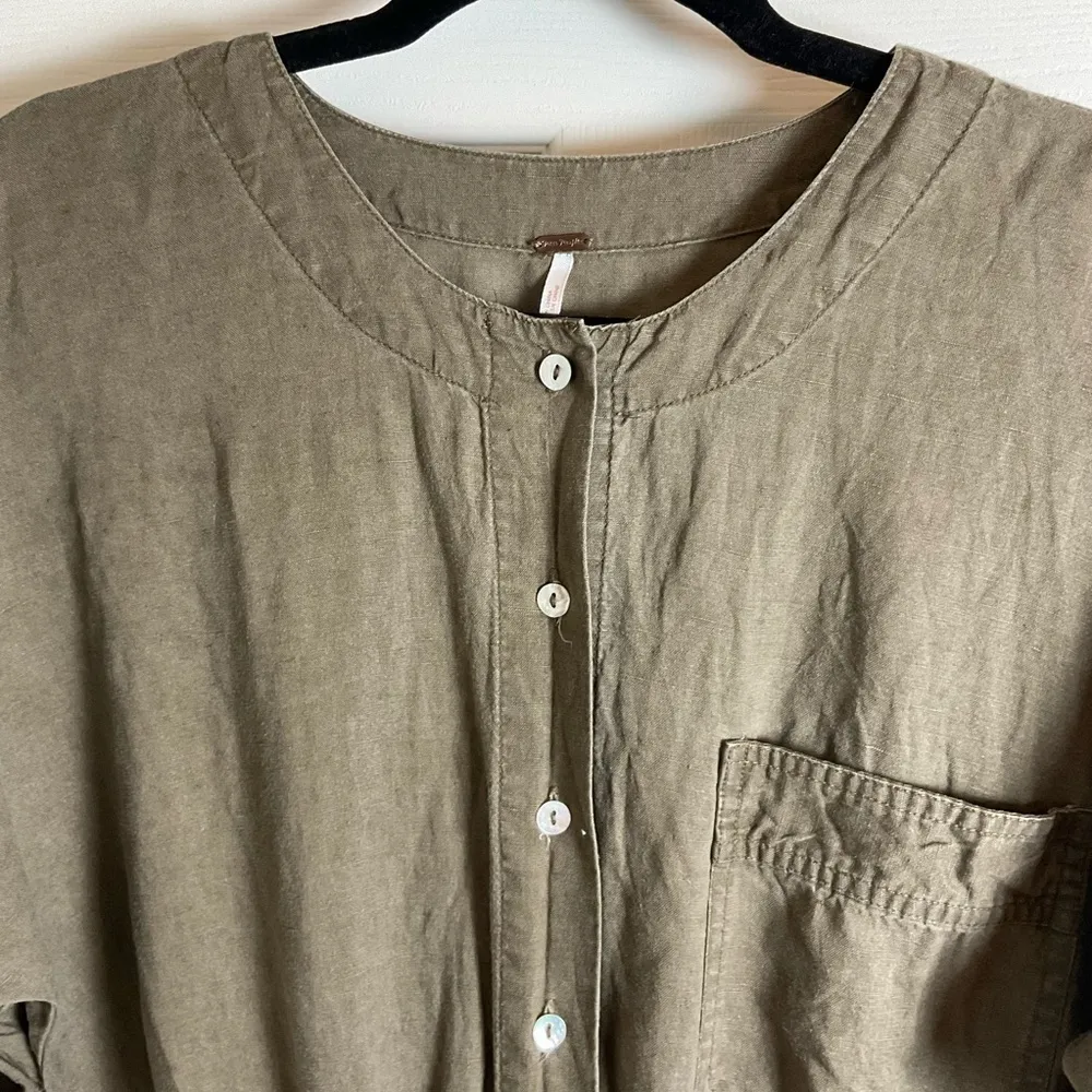 Free People Woman’s with pockets Jumpsuit size xS Green - Image 5