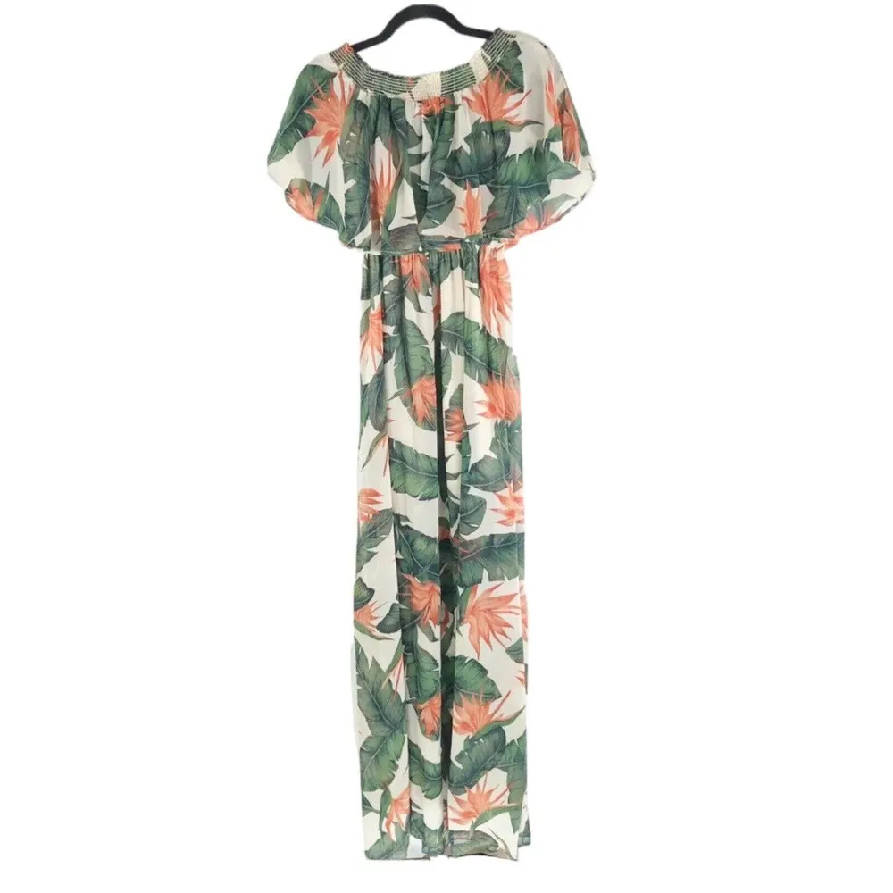 NWT Show Me Your Mumu Hacienda Maxi Dress Off Shoulder Paradise Found Sz Small - Image 6