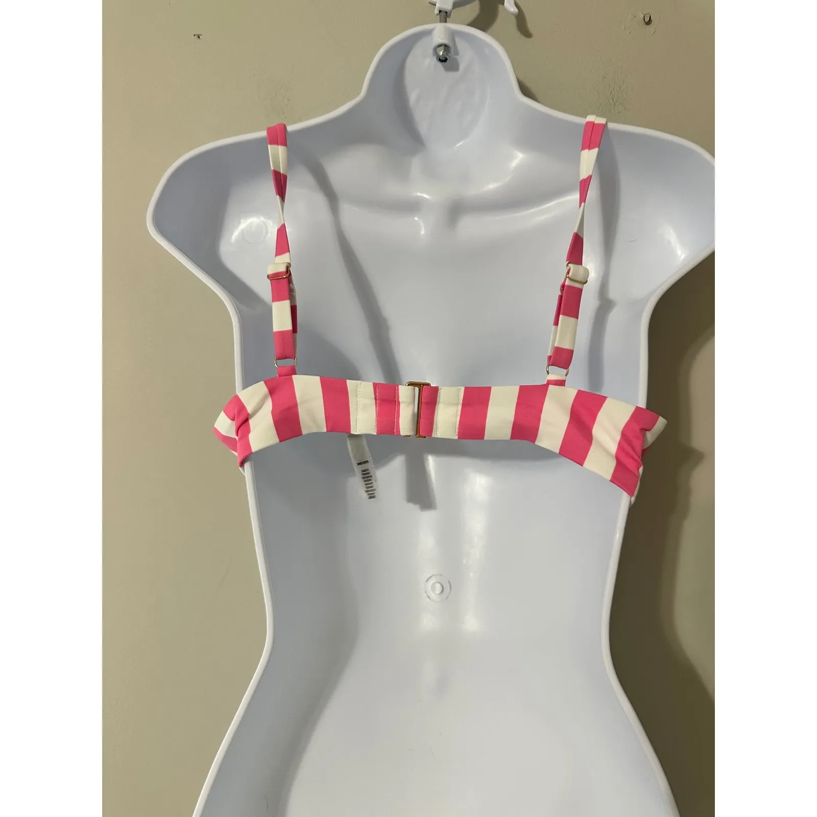 Victoria's Secret Pink Stripe Push Up Bikini Swim Top Bra 34D NWOT - Image 3