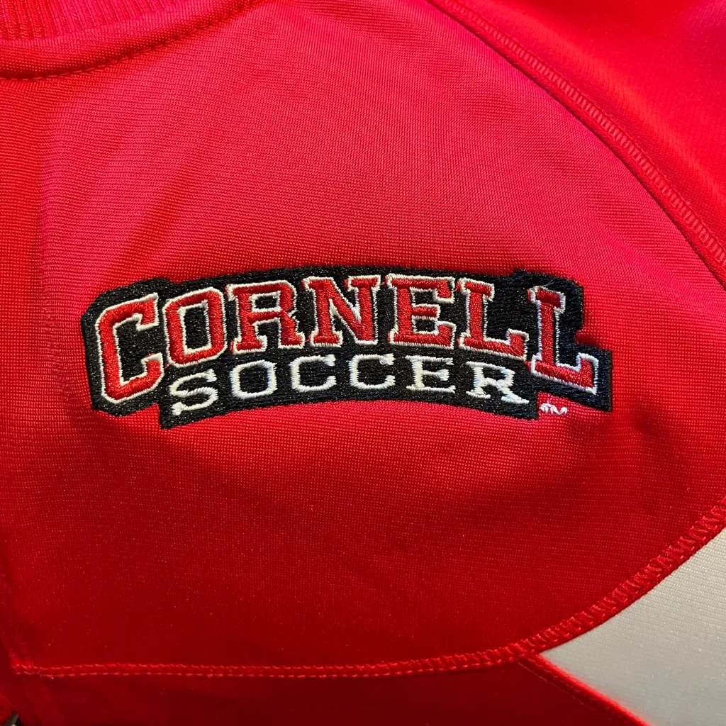 Nike Cornell Soccer Red Full Zip Sweatshirt - Size Small - Image 3