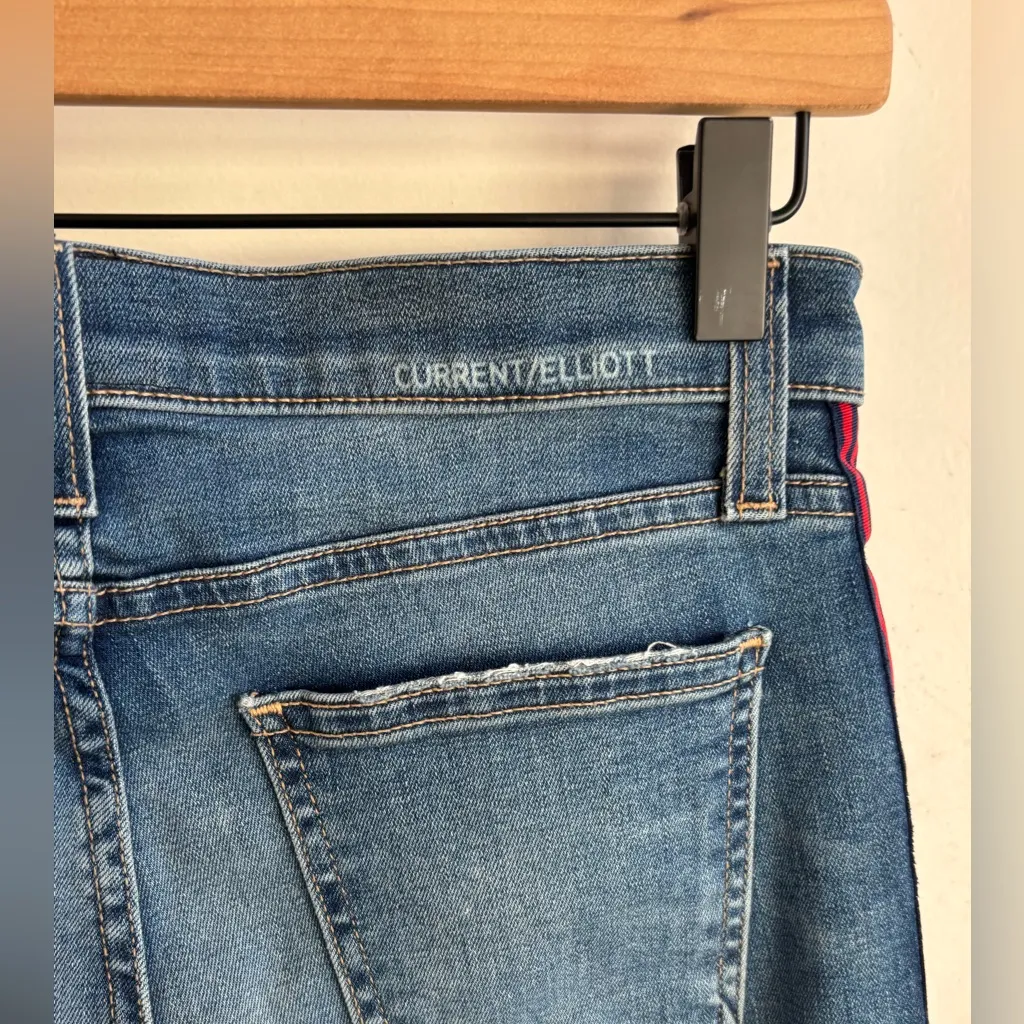 Current Elliott Racer Stripe Stiletto Skinny Jeans 26 layered Classic holiday - Image 6