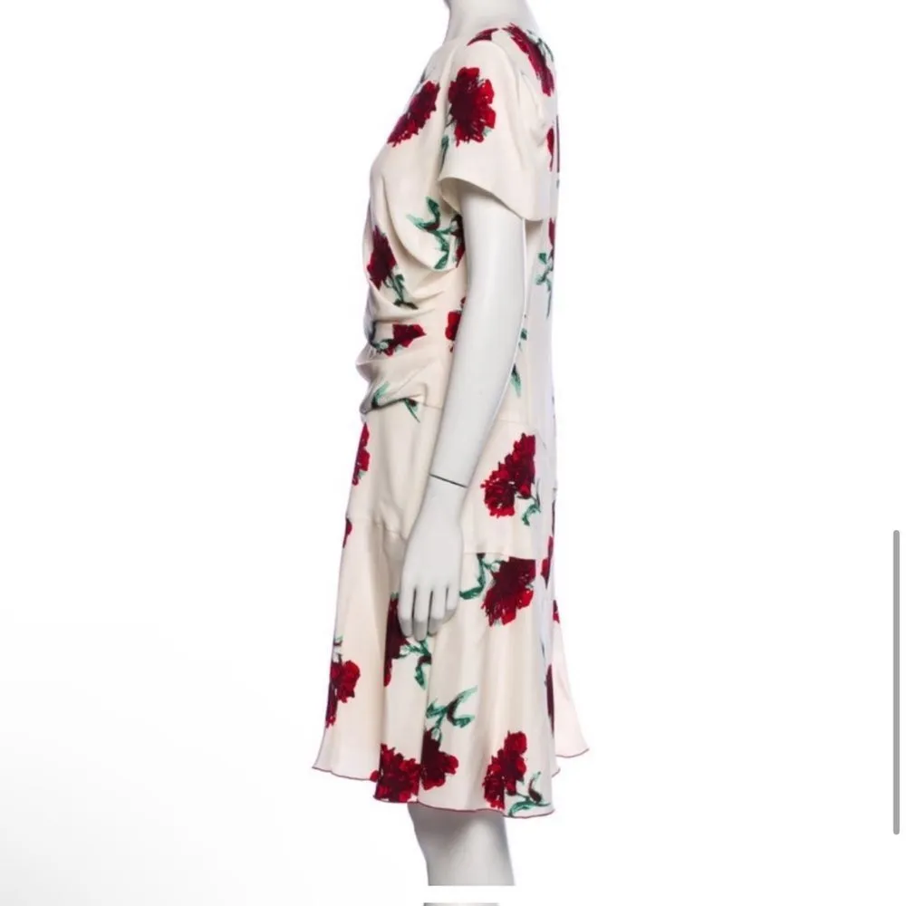 NWT oscar de la renta silk florall print dress - Image 7
