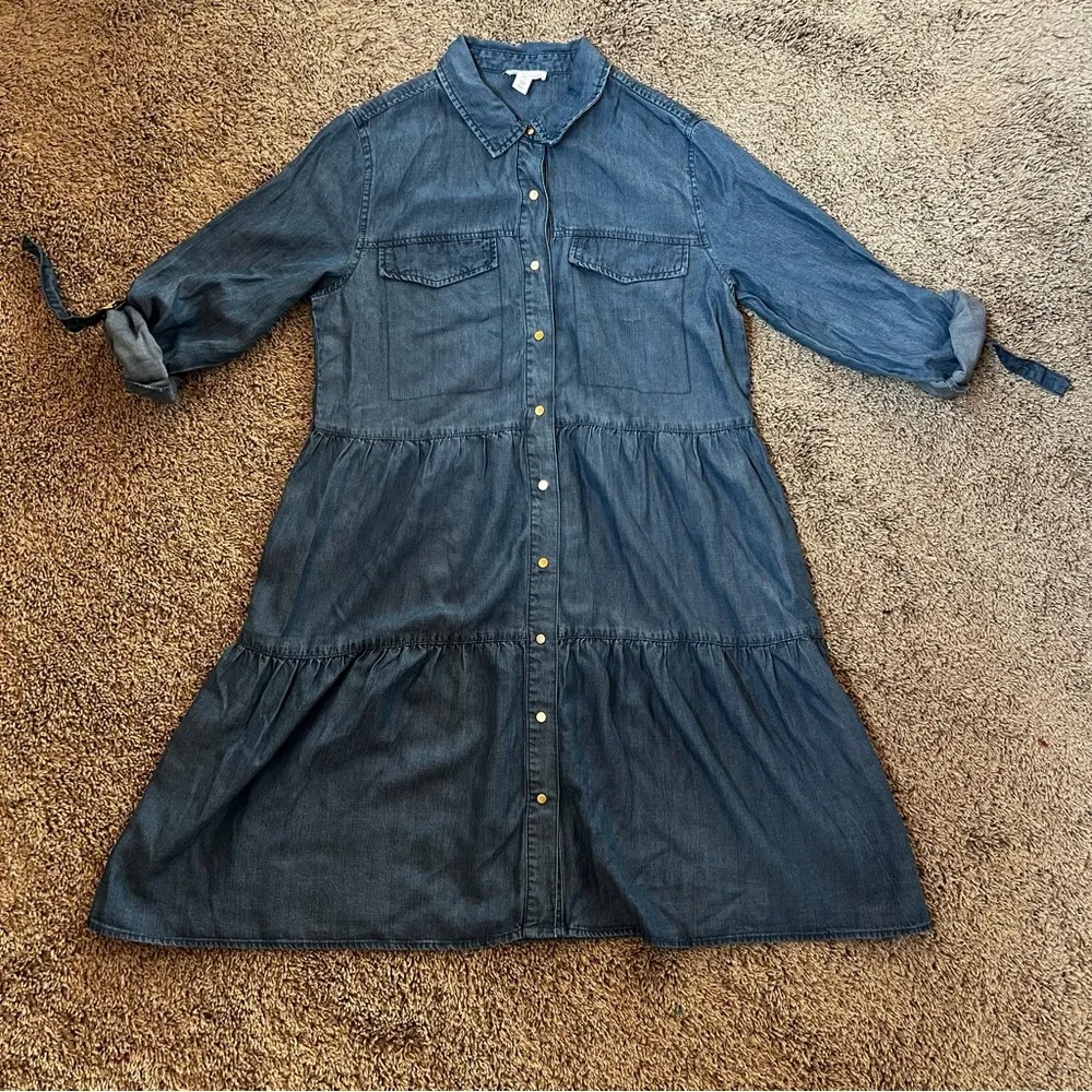 TRIBAL jeans tiered denim Jean dress - Image 7