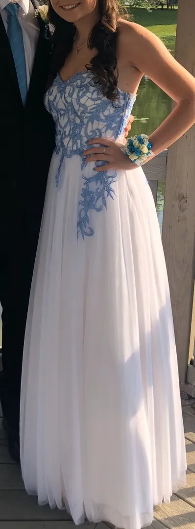 Say Yes to the Prom Juniors' Rhinestone-Appliqué Ballgown - Image 2