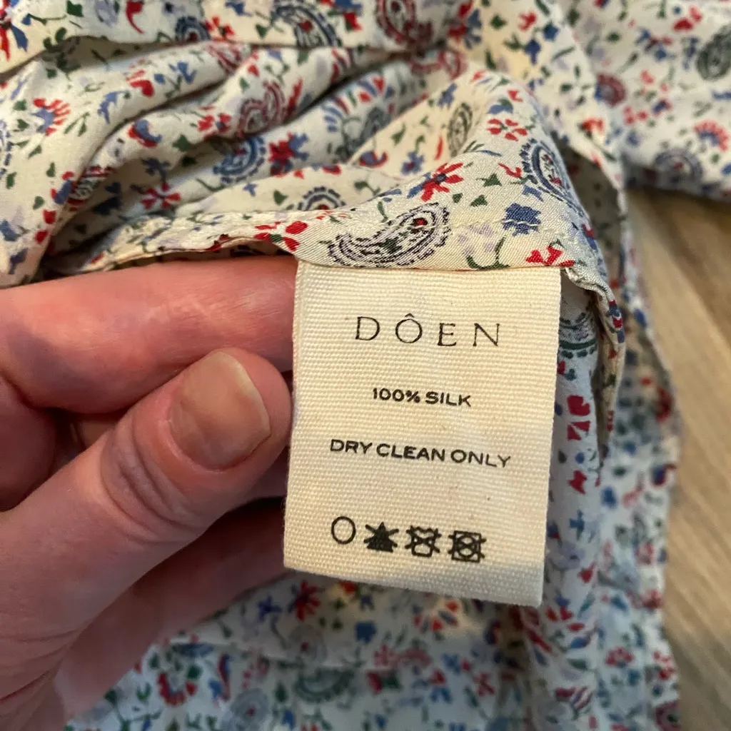 Doen Savona Silk Blouse XS - Image 5