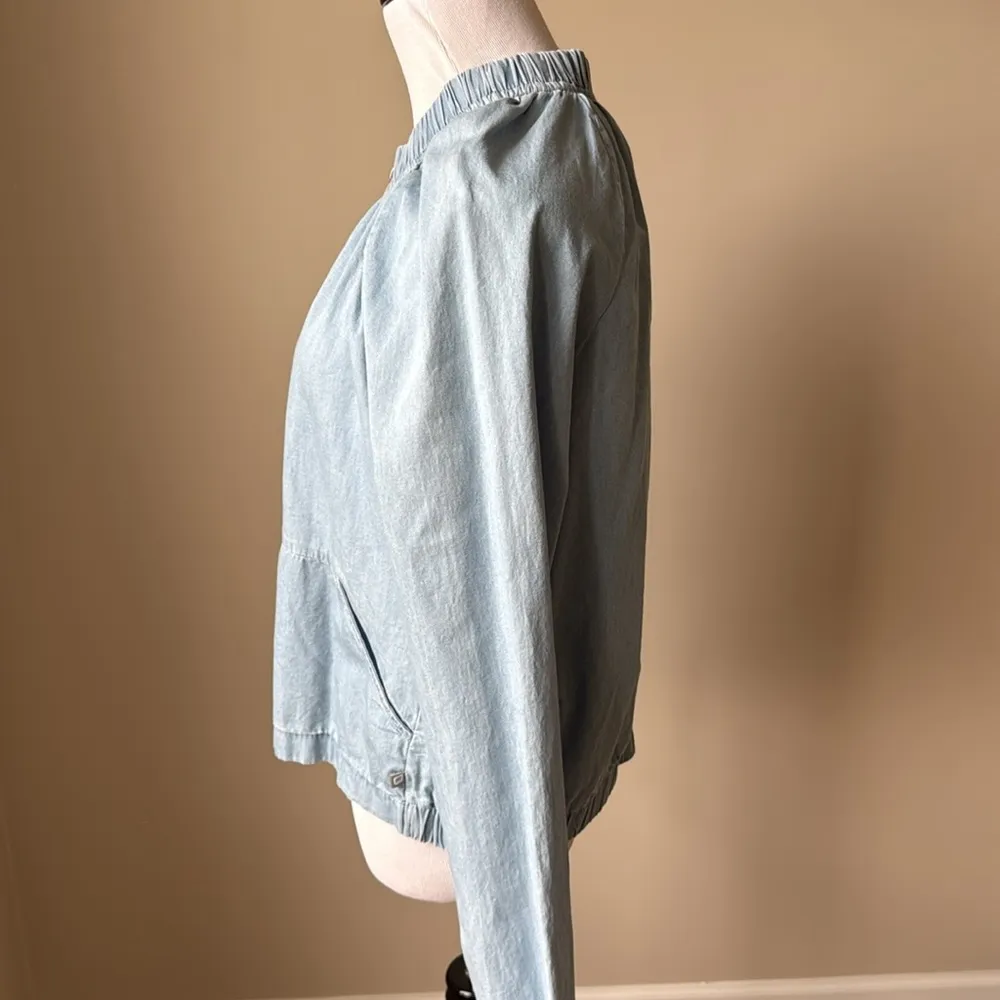 Fabletics Francesca Chambray Bomber Jacket - Image 5