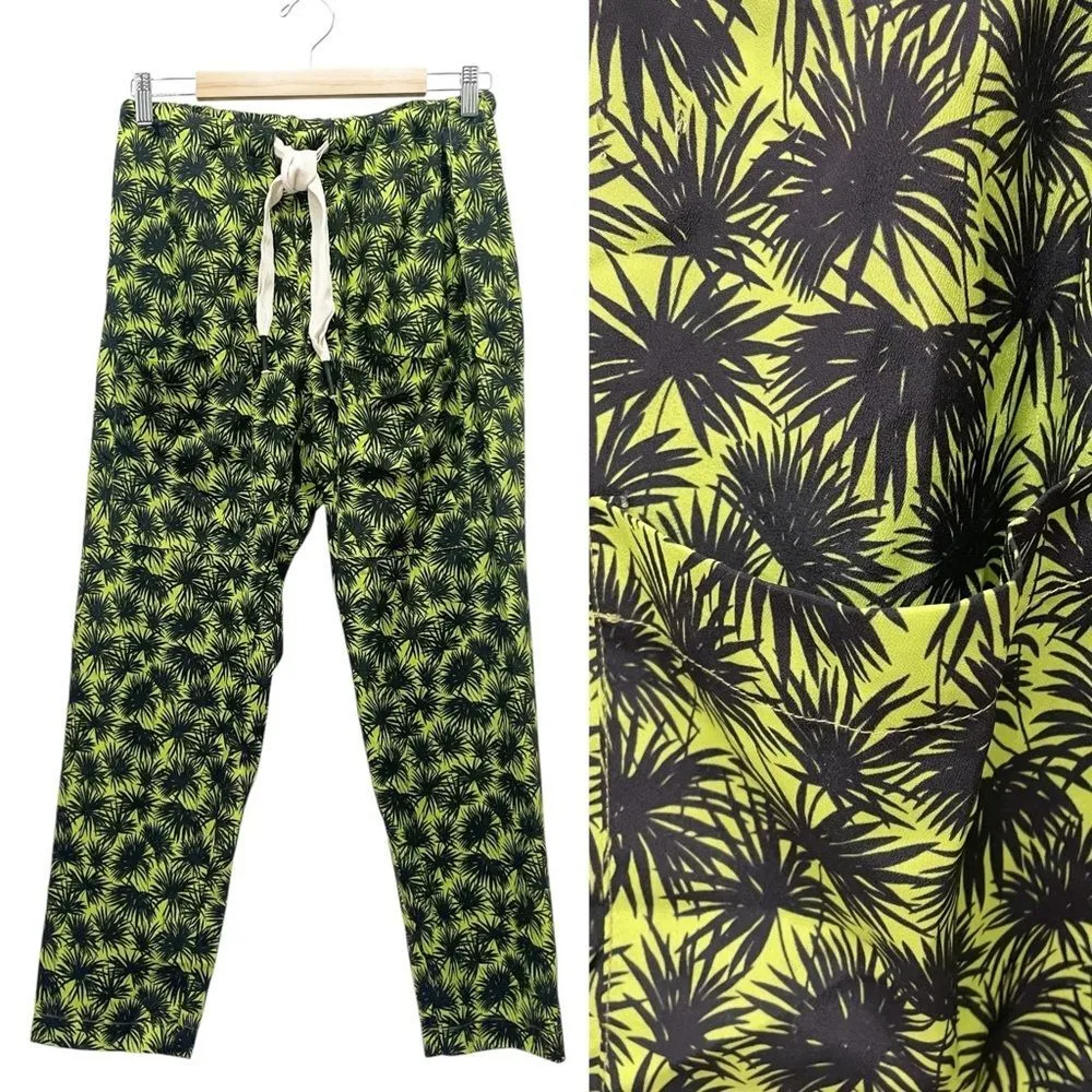 NWT Sandrine Rose x Free People The Havana Bush Pant Green & Black Size Small - Image 13