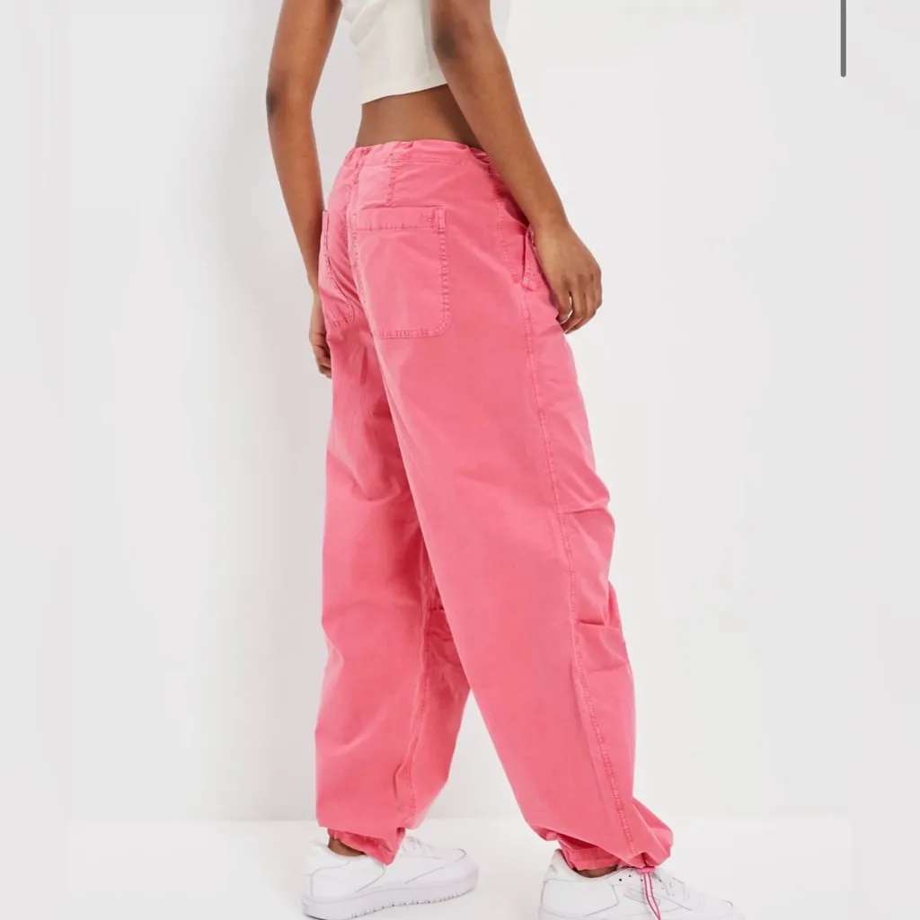 NWT American Eagle, Pink Parachute Pants - Image 7