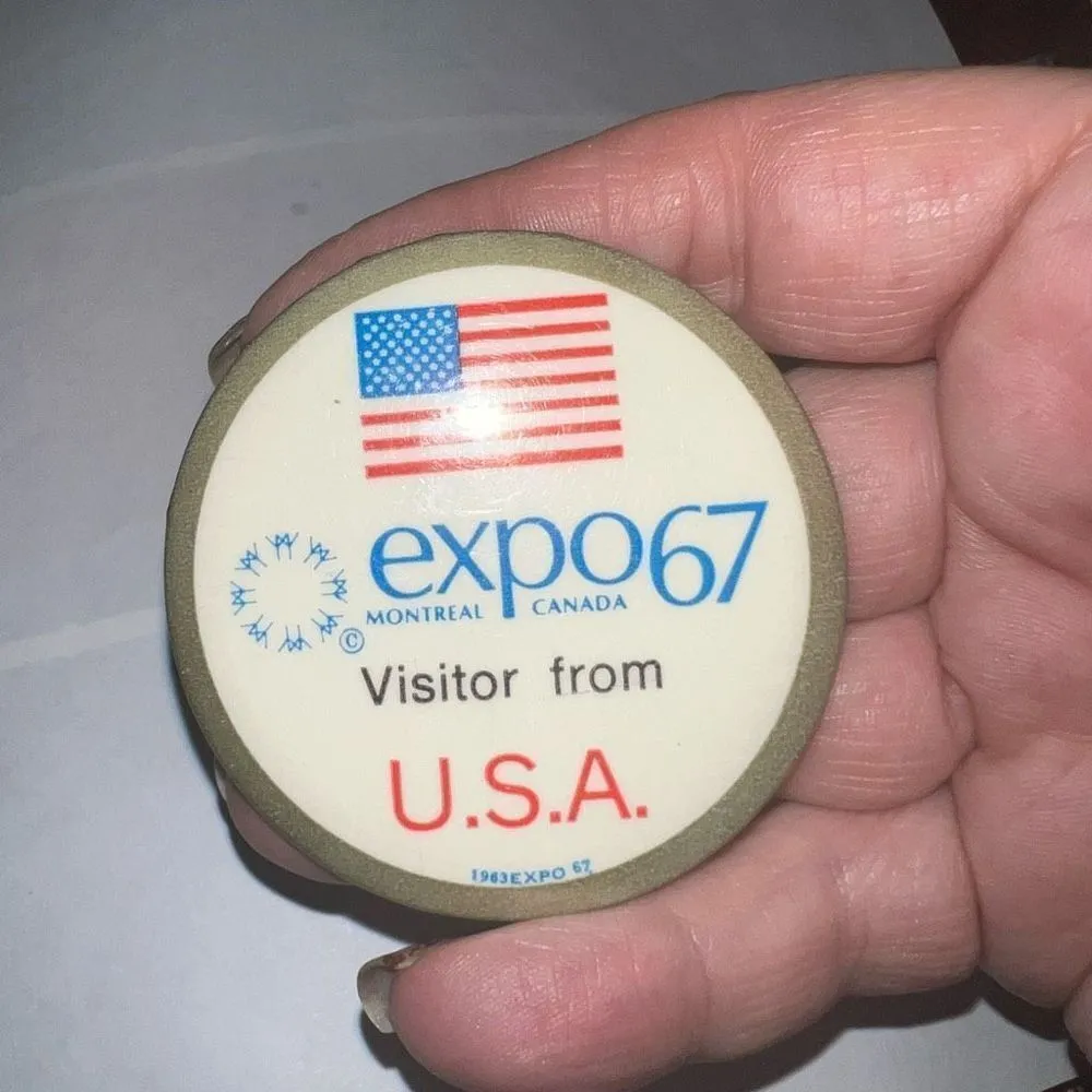 Vintage expo 67 Montreal, Canada Visitor from U.S.A. - Image 4