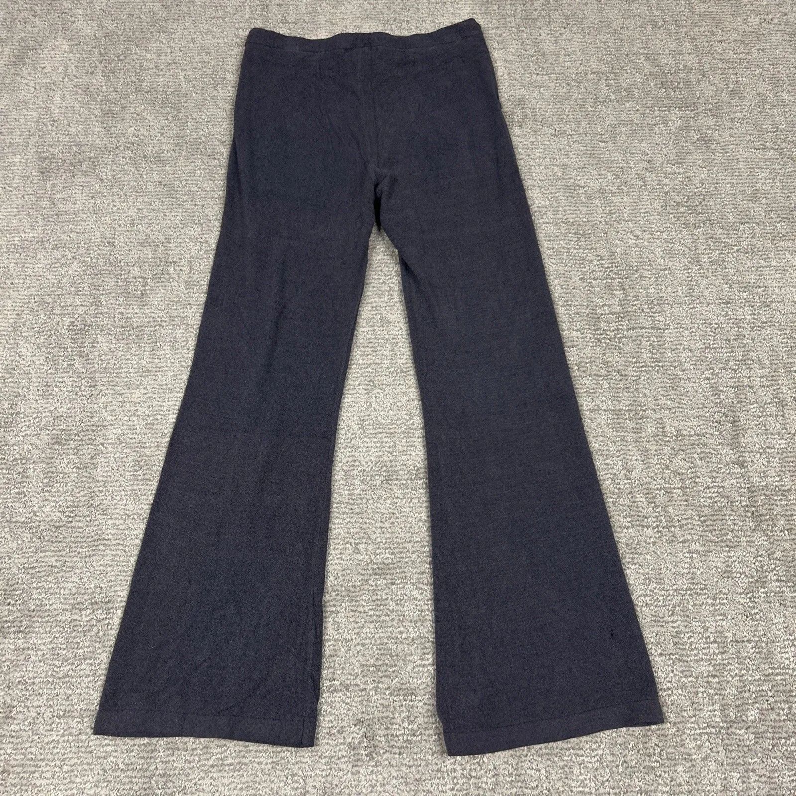 Barefoot Dreams Pants Small Cozy Chic Ultra Light Wide Leg Lounge Gray 493 *Hole - Image 5