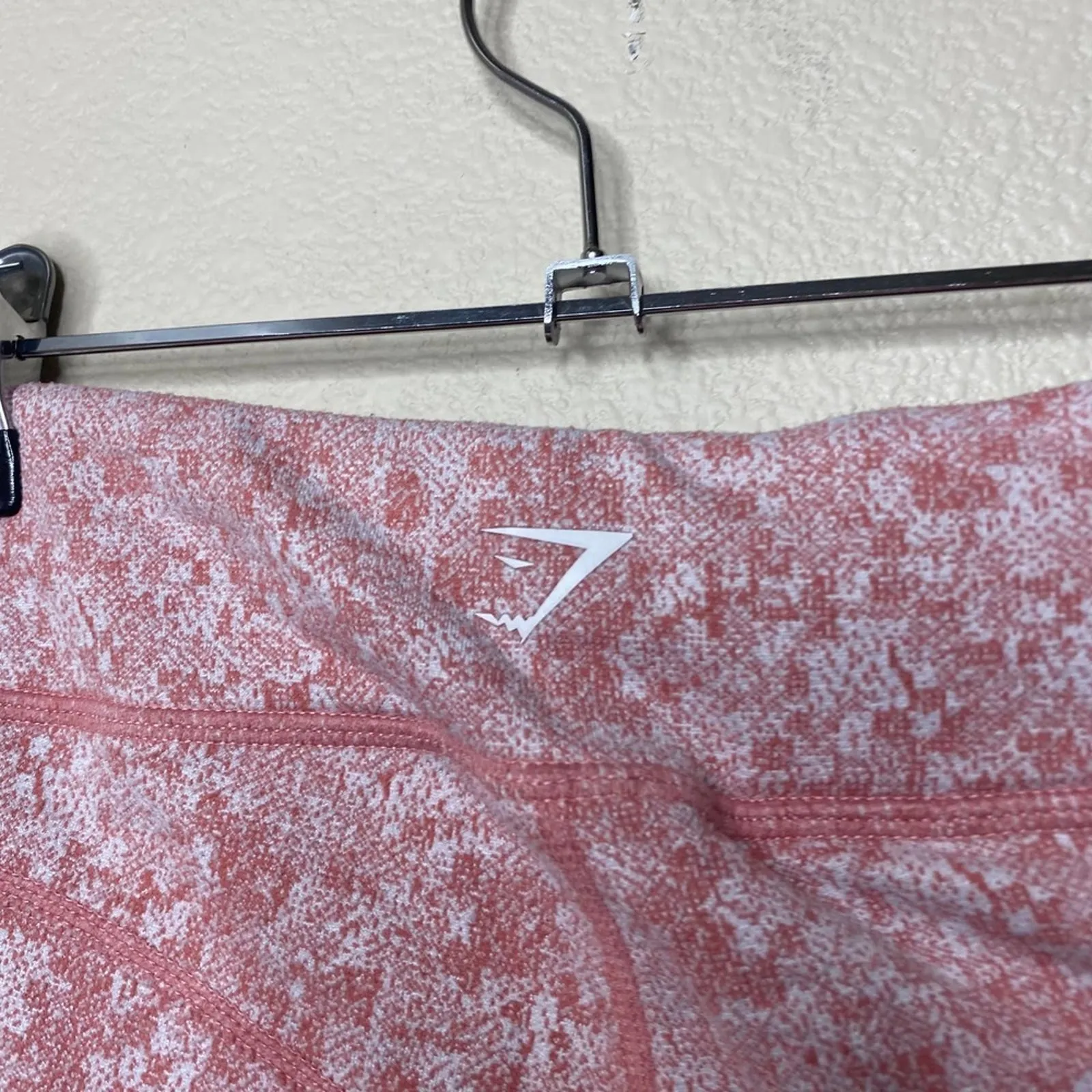 Gymshark Fleur Moroccan Brick Marl Texture Speckled Pink Leggings Sz Small - Image 7