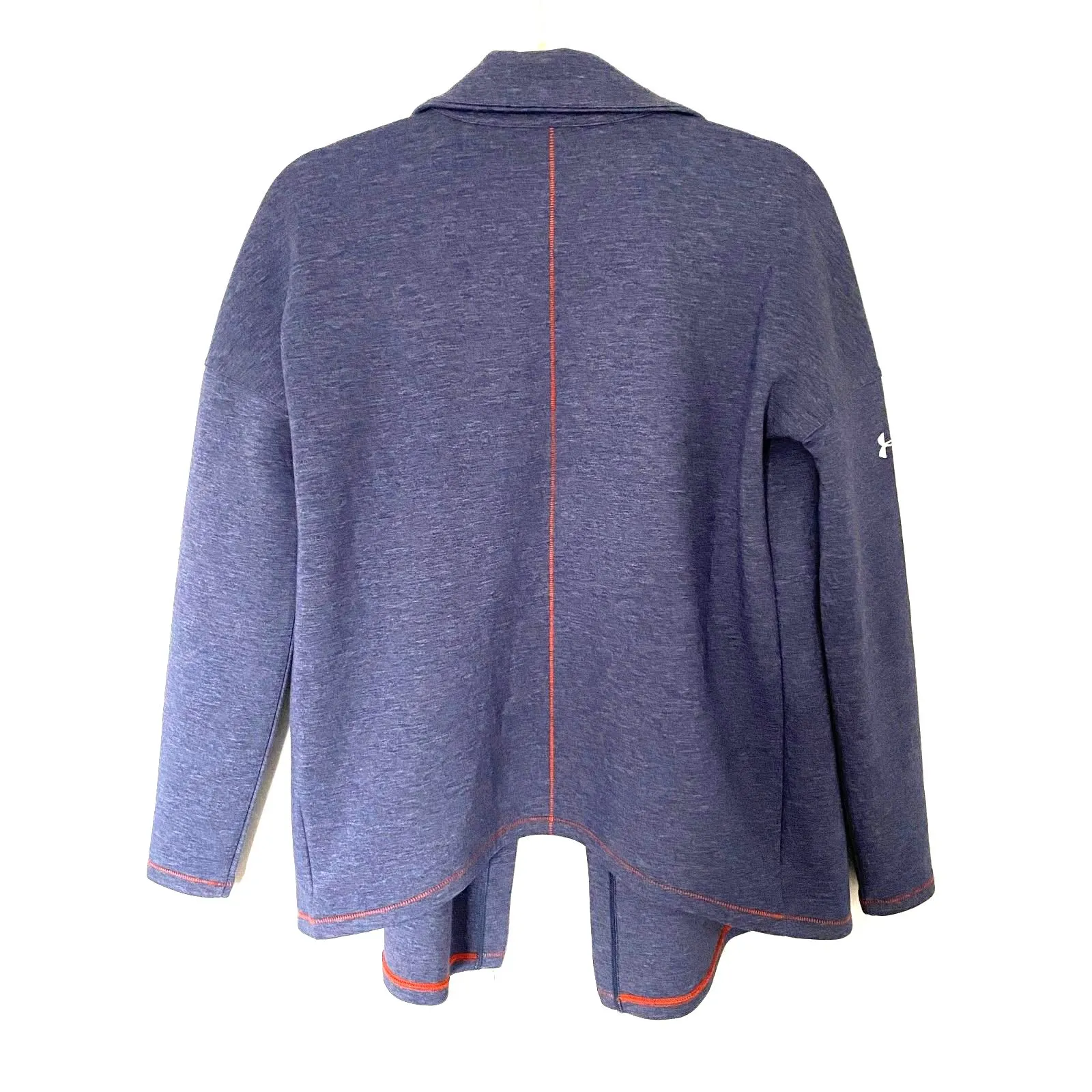 Under Armour Womens Heather Blue Athletic Cardigan Lightweight Flattering Fit XS - Image 2