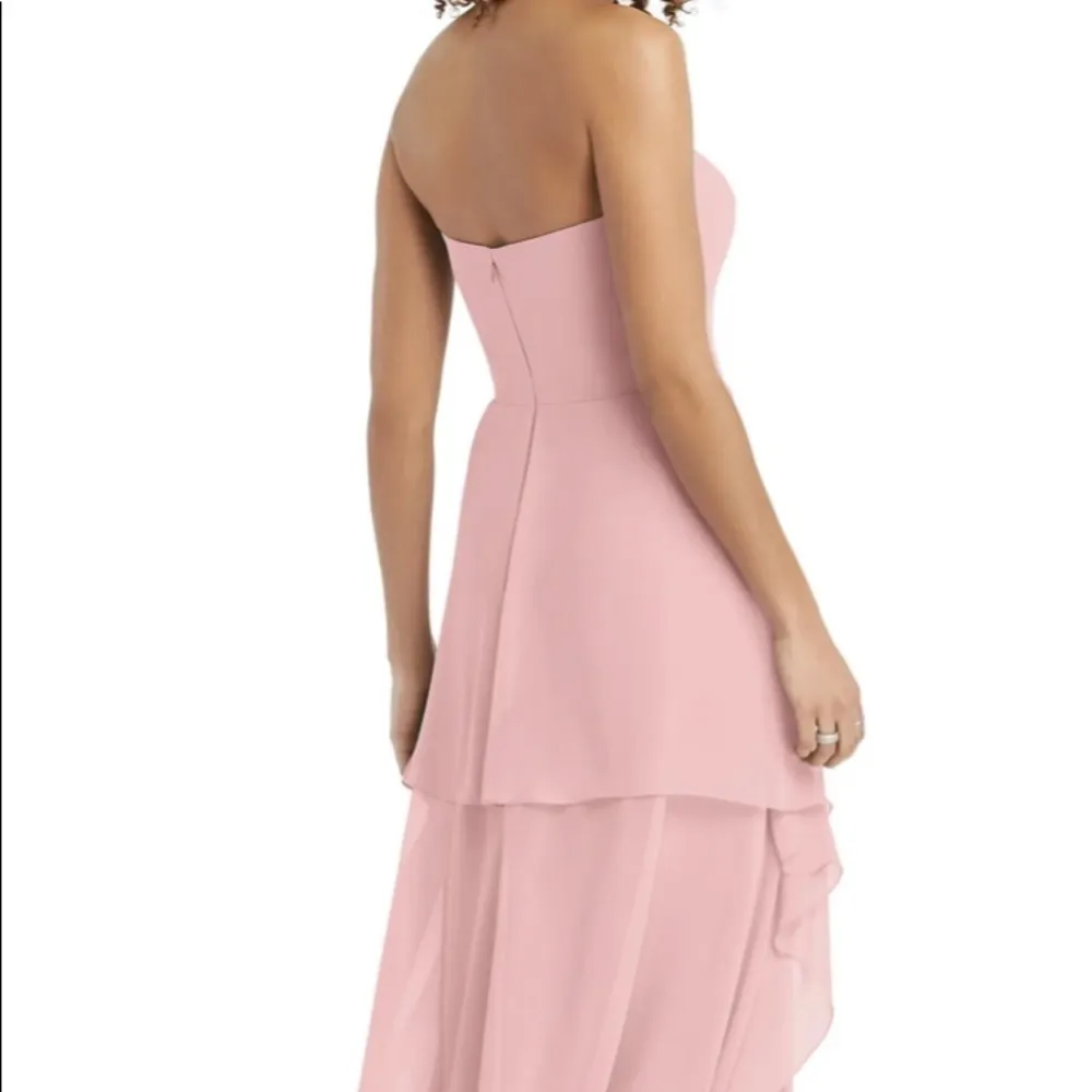 SOCIAL BRIDESMAIDS Strapless Blush Pink Sweetheart Gown Size 8 - Image 5