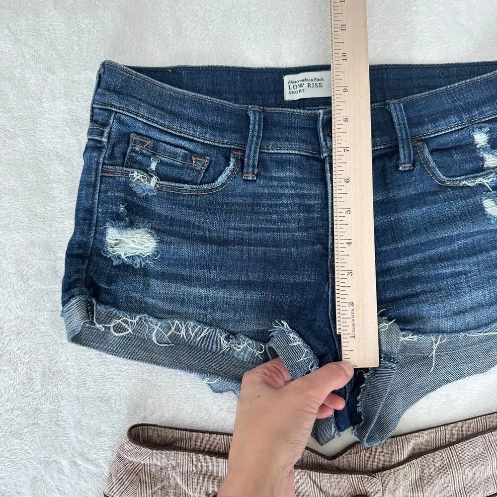Abercrombie Sele Low Rise Shorts Womens 6 Vintage Y2K Bella Swan Bookstore Indie - Image 11