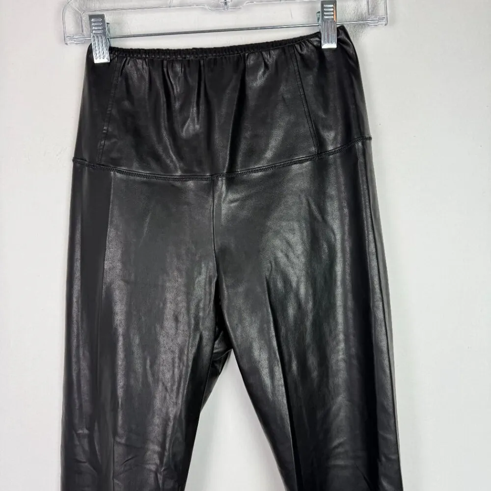 Aritzia Wilfred Free Daria Pant High-Waisted Vegan Leather Leggings Black Small - Image 2