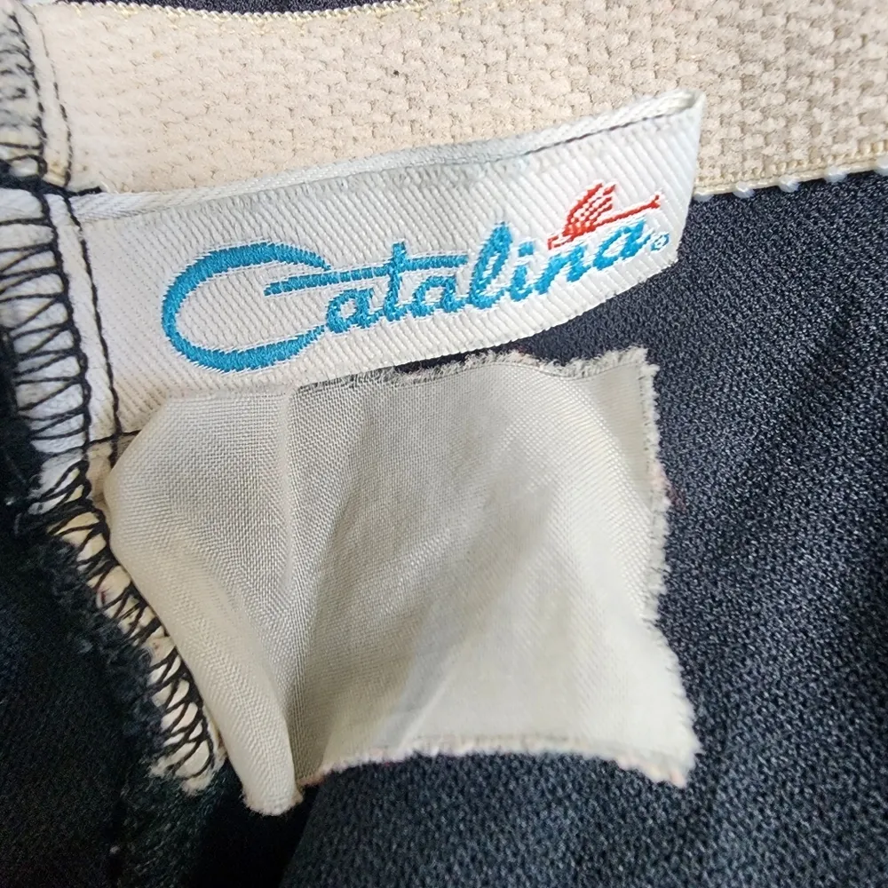 Vintage Catalina Black Mesh One-Piece Swimsuit - Image 5