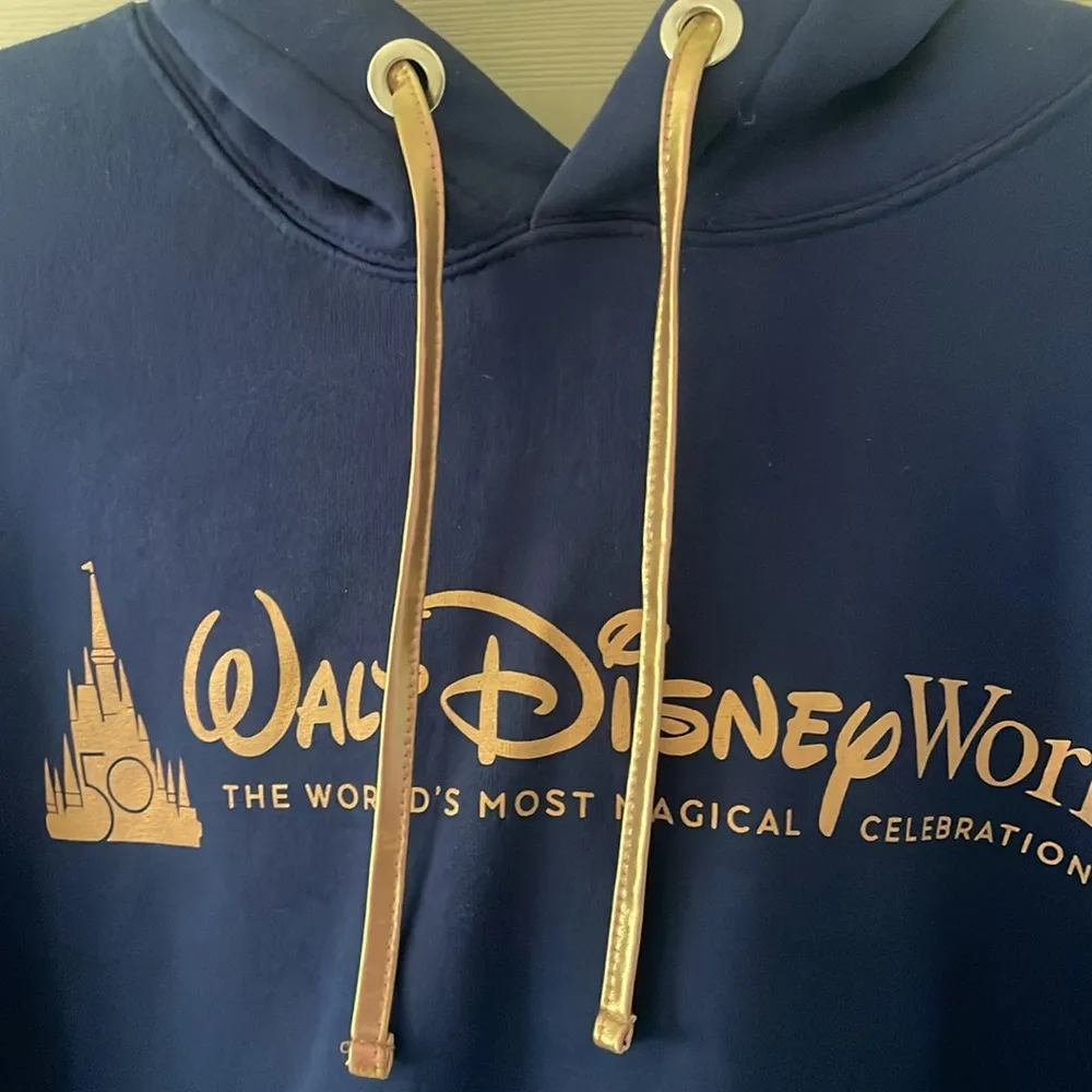Walt Disney World 50th Anniversary Castle Hooded Sweatshirt Size Large - Image 5