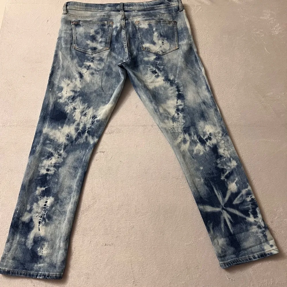 ANTHROPOLOGIE PILCRO Women's Slim Boyfriend Jeans Denim Tie Dye Stretch Size 31 - Image 8