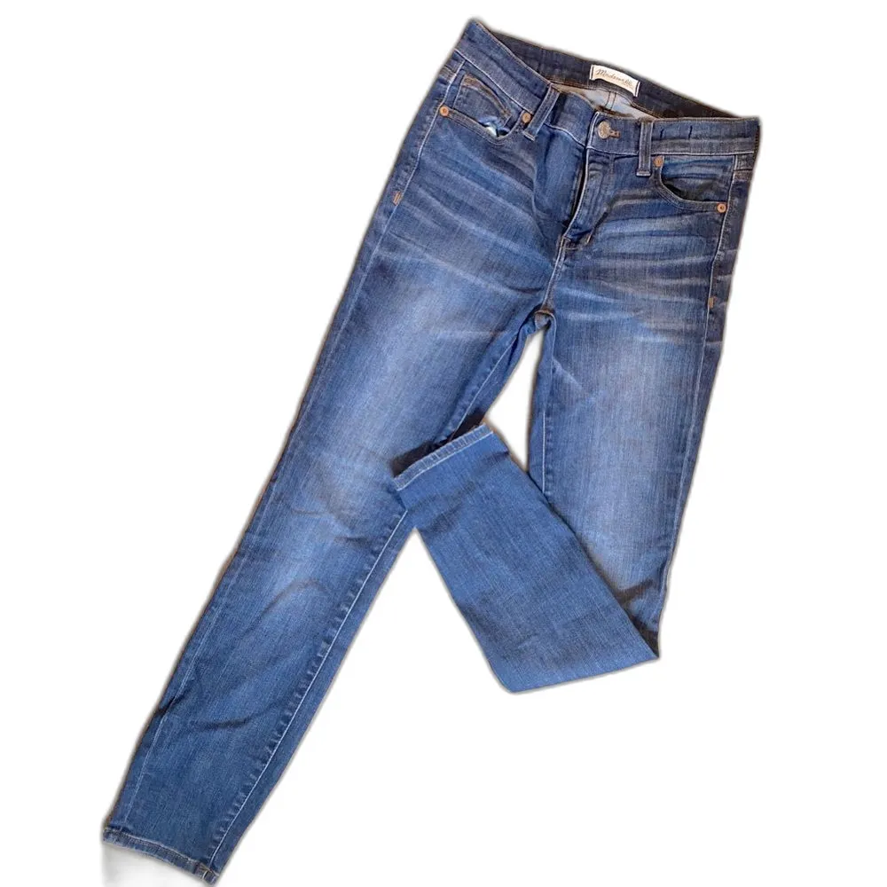 Madewell 9" High Riser Skinny Skinny Dark Blue Jeans Size 26 High Waisted Slim - Image 3