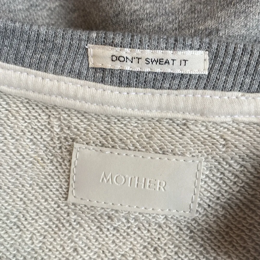 Mother The Drop warmup gray sweatshirt No Rain No Flowers XS NWT - Image 5