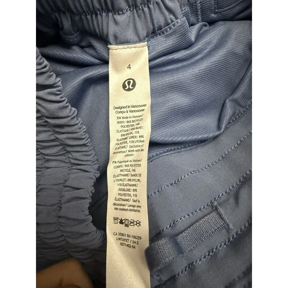 Lululemon Women’s Hotty Hot HR Shorts 4” Lined Oasis Blue (OASB) SZ 4 New - Image 3