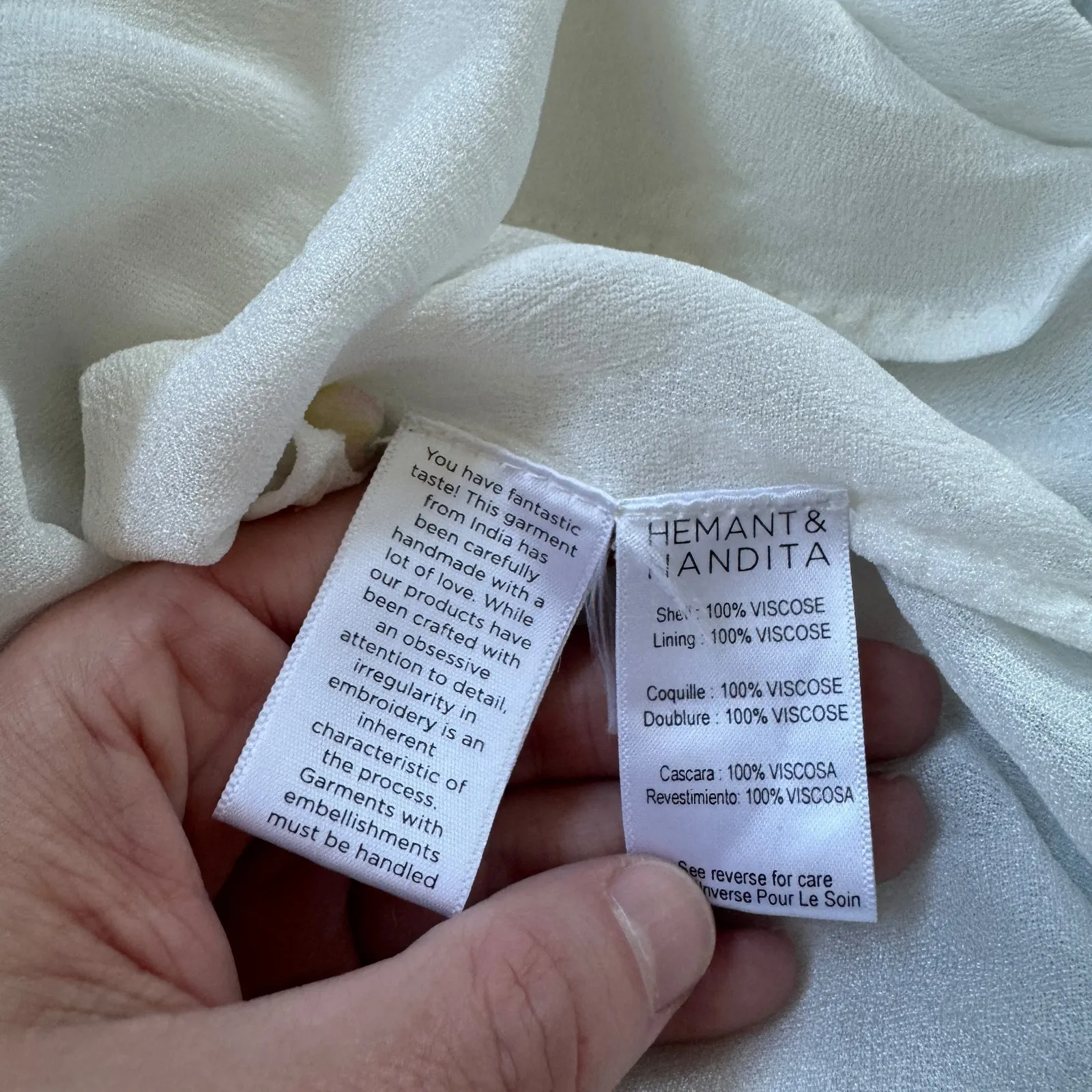 Hemant & Nandita Crinkle Mini Dress - Image 8