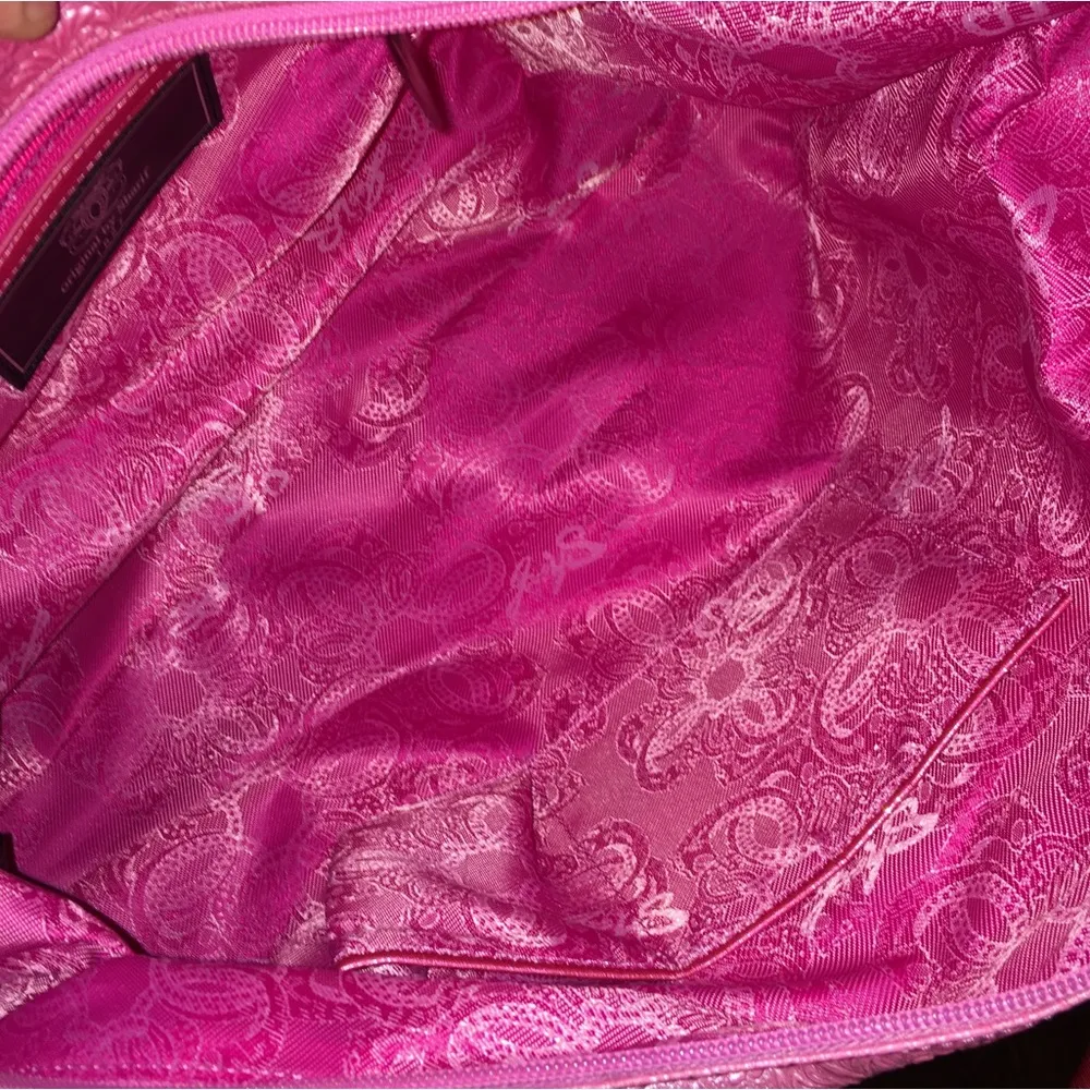 SHARIF 1827 Paisley Pink Shoulder Bag Adjustable Handle Sides - Image 14