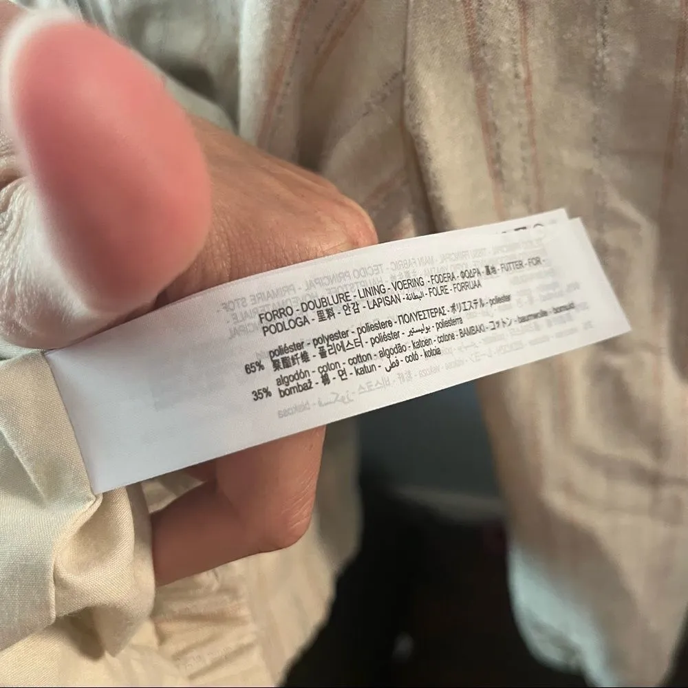 Zara Tweed Bomber Jacket - Image 4