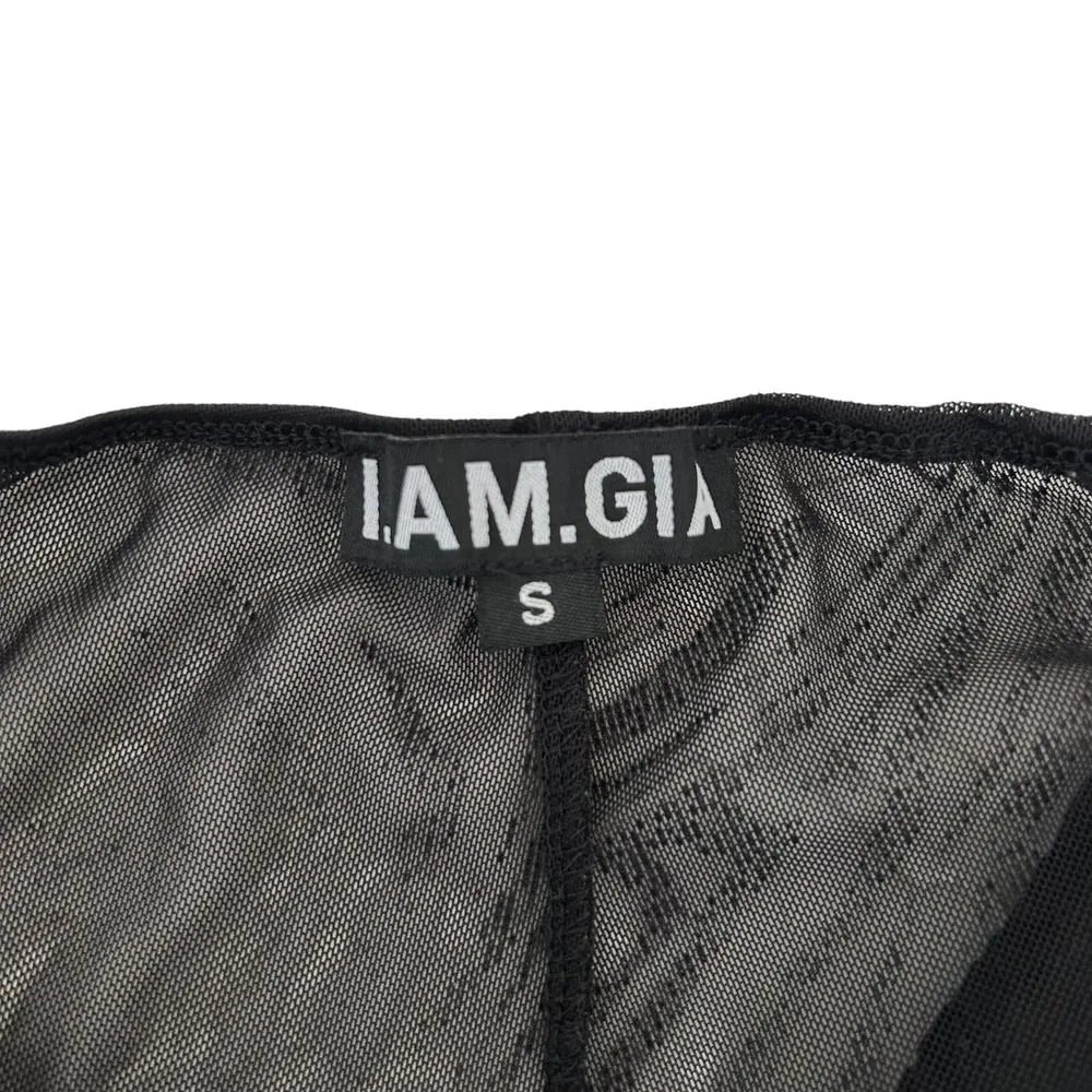 I AM GIA Black Amina Sheer Pants Sz S - Image 2