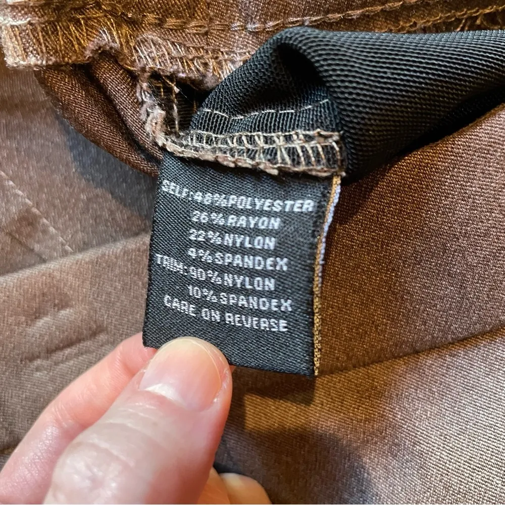 Briggs Petite Brown Dress Pants Medium Petite Size undefined - Image 3