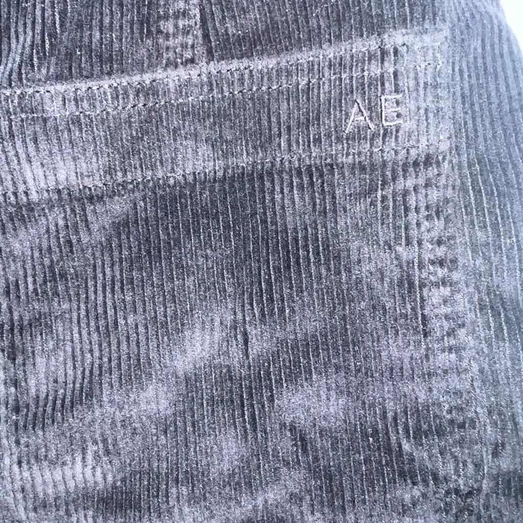 American Eagle Outfitters Blue A-line Corduroy Mini‎ Skirt - Image 4