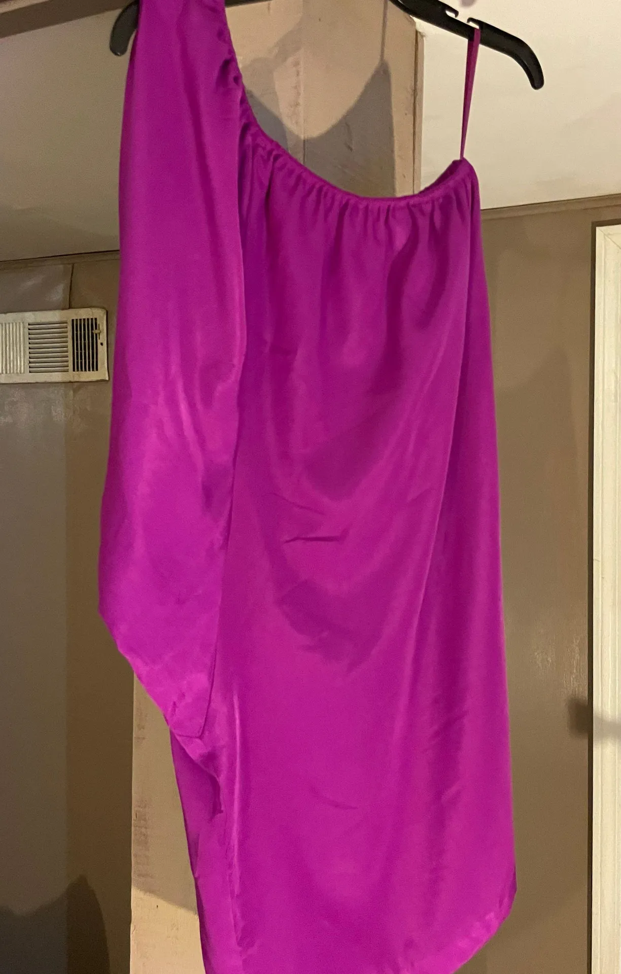 Purple One Shoulder Dress - Image 2