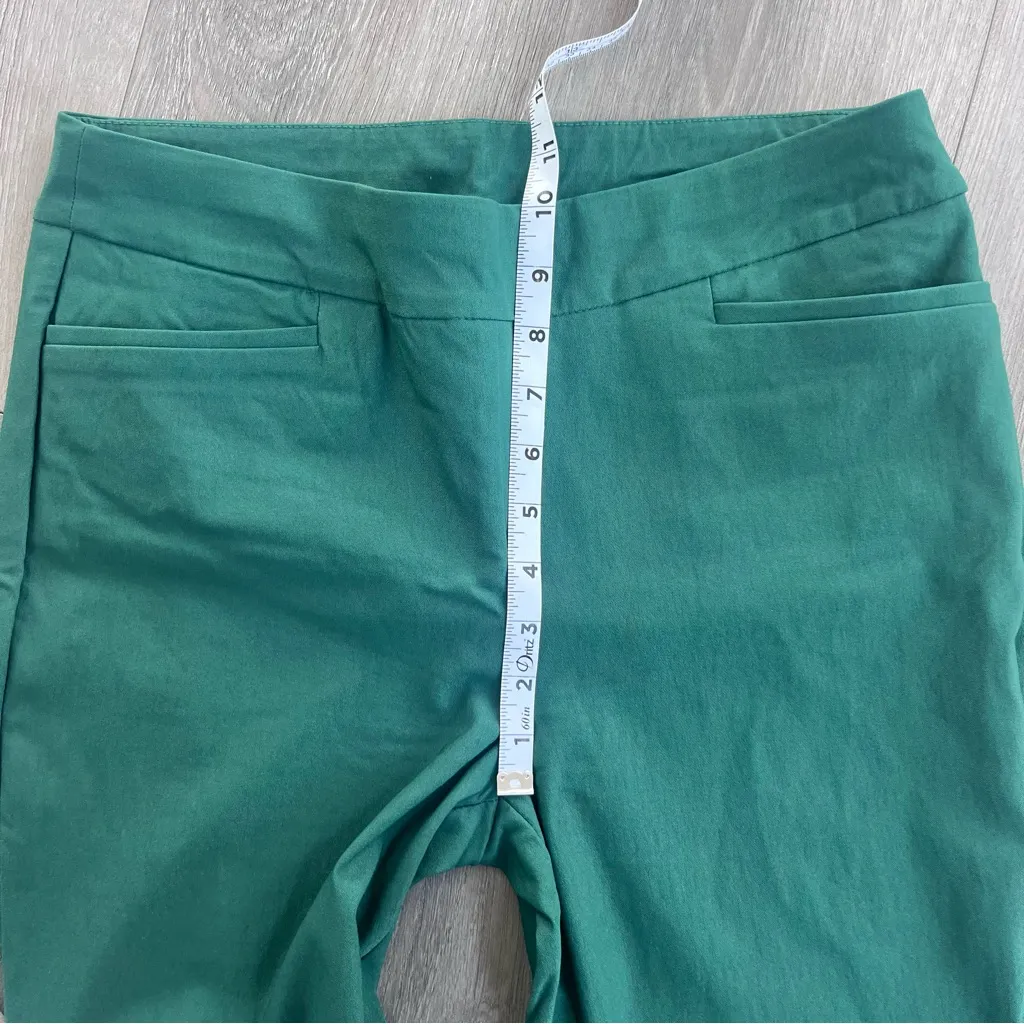 Chicos Pants Womens 0.5R US 6R Green Pull On High Rise Slimming Stretch Career - Image 9