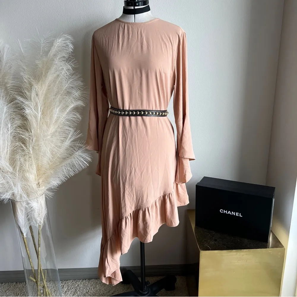 NWT Walter Baker Nude Asymmetrical Dress - Image 8