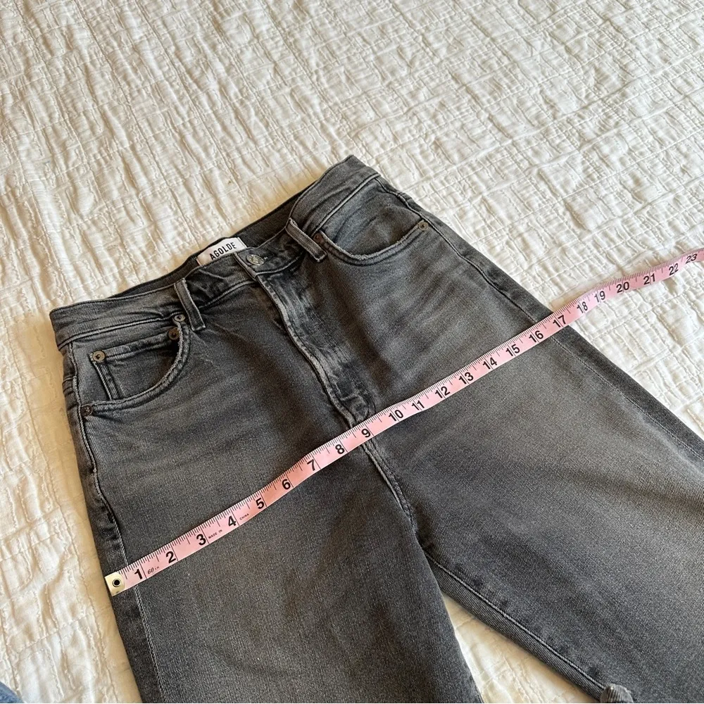 AGOLDE Pinch Waist Skinny Jeans 26 Interlude Black Grey - Image 11