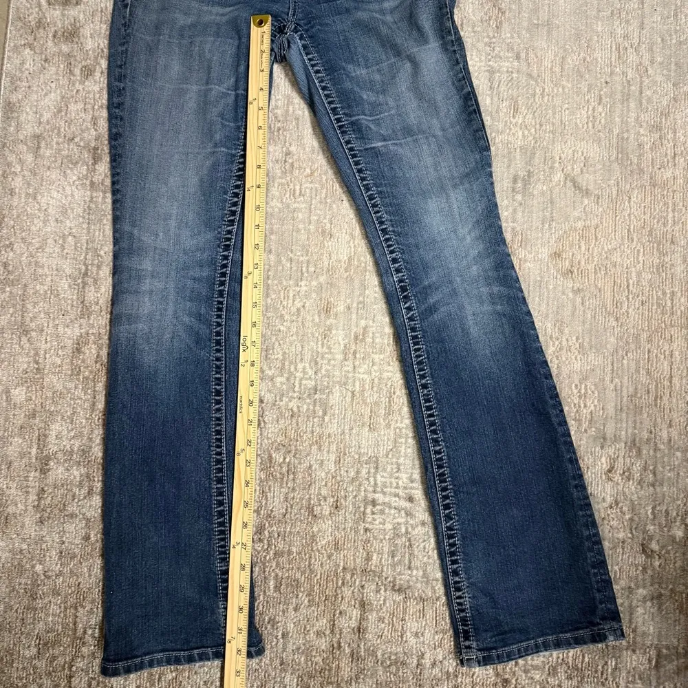 Miss Me Mid Rise Slim Bootcut Bling Embellished Stone and Studded Pockets Y2K - Image 8