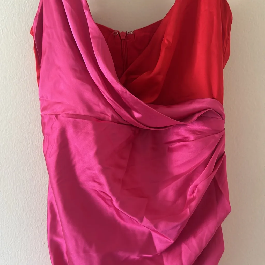 Petal & Pup LIPA COLOURBLOCK MIDI SLIP DRESS - PINK/RED, Size Small, $89 - Image 11