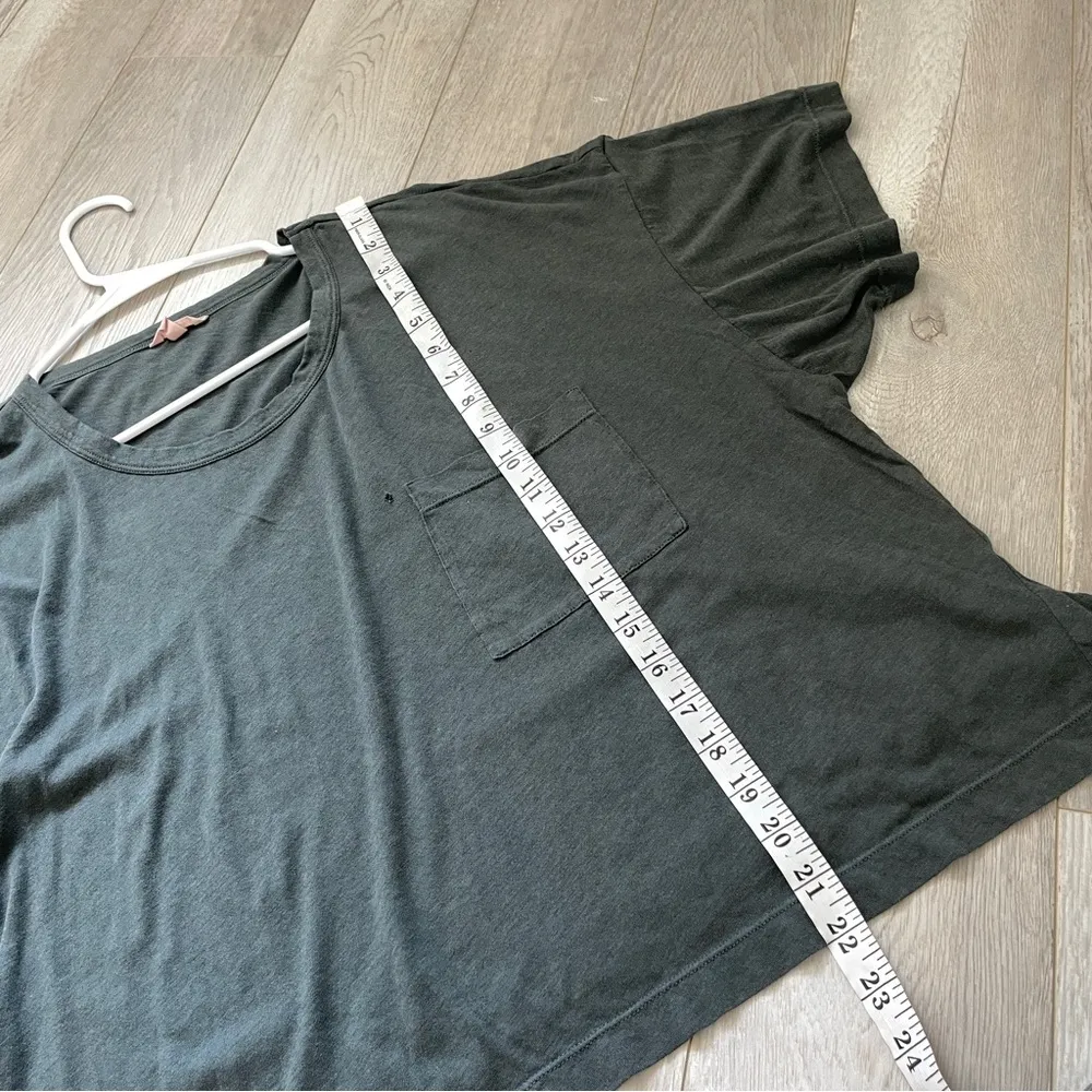 eberjey Bamboo Cropped Short Sleeve Tee Shirt Green (XLarge) casual loungewear - Image 3