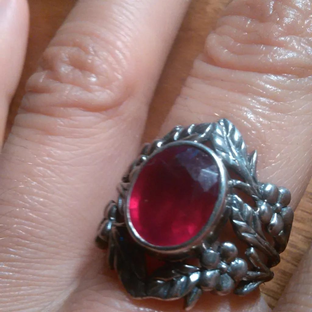 Bali Legacy Niassa Ruby Sterling Silver Solitaire Ring (Size 8) - Image 15