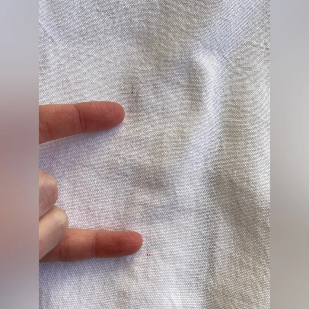 VTG Sea Breeze 100% Cotton Canvas Lightweight Hooded Button Shacket White Size L - Image 5