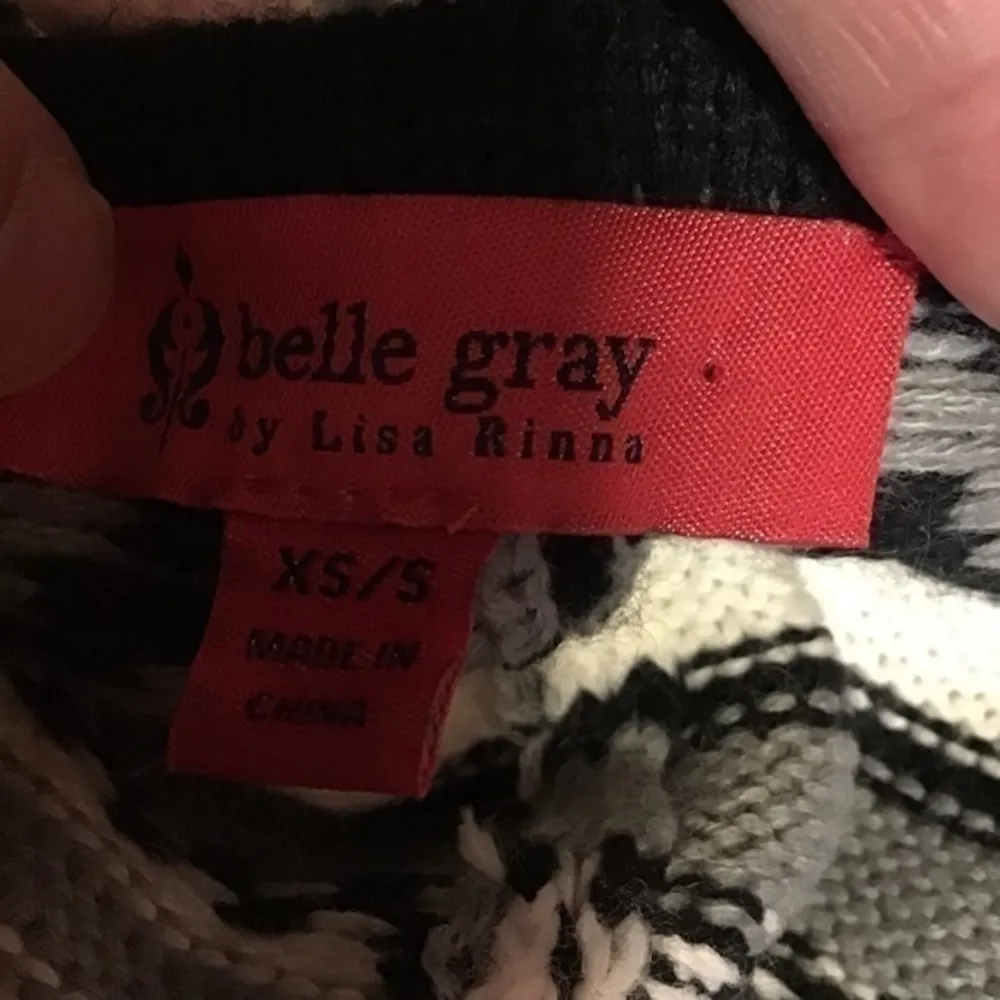 Southwest vibes oversized poncho sweater Gray - Image 3