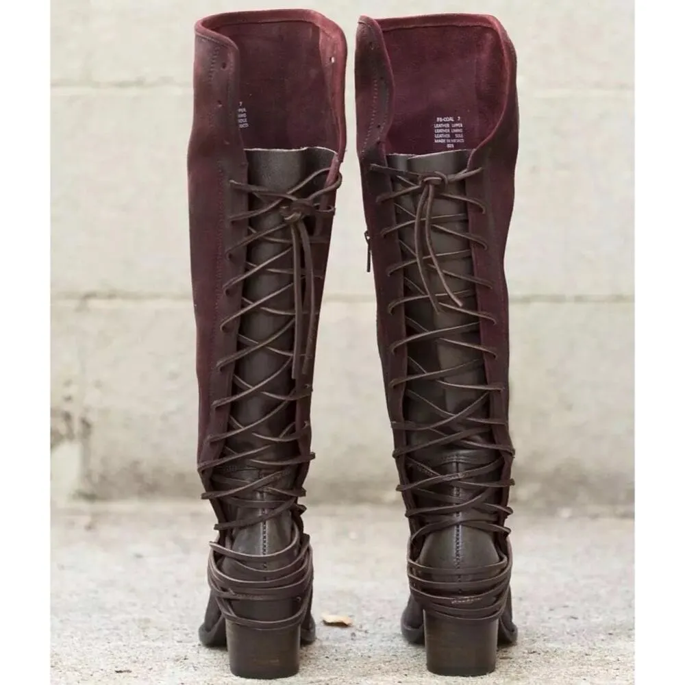 Freebird by Steven Coal Boot - Wine Suede - 6 - Image 6