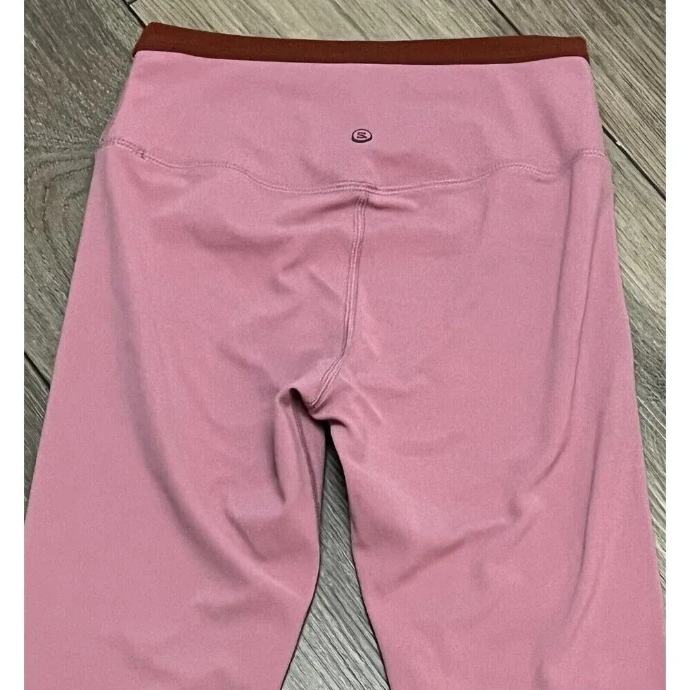 Stori Womens Pink Midnrise Skinny Legging Soft Stretch Challenge 7/8 4 - Image 10
