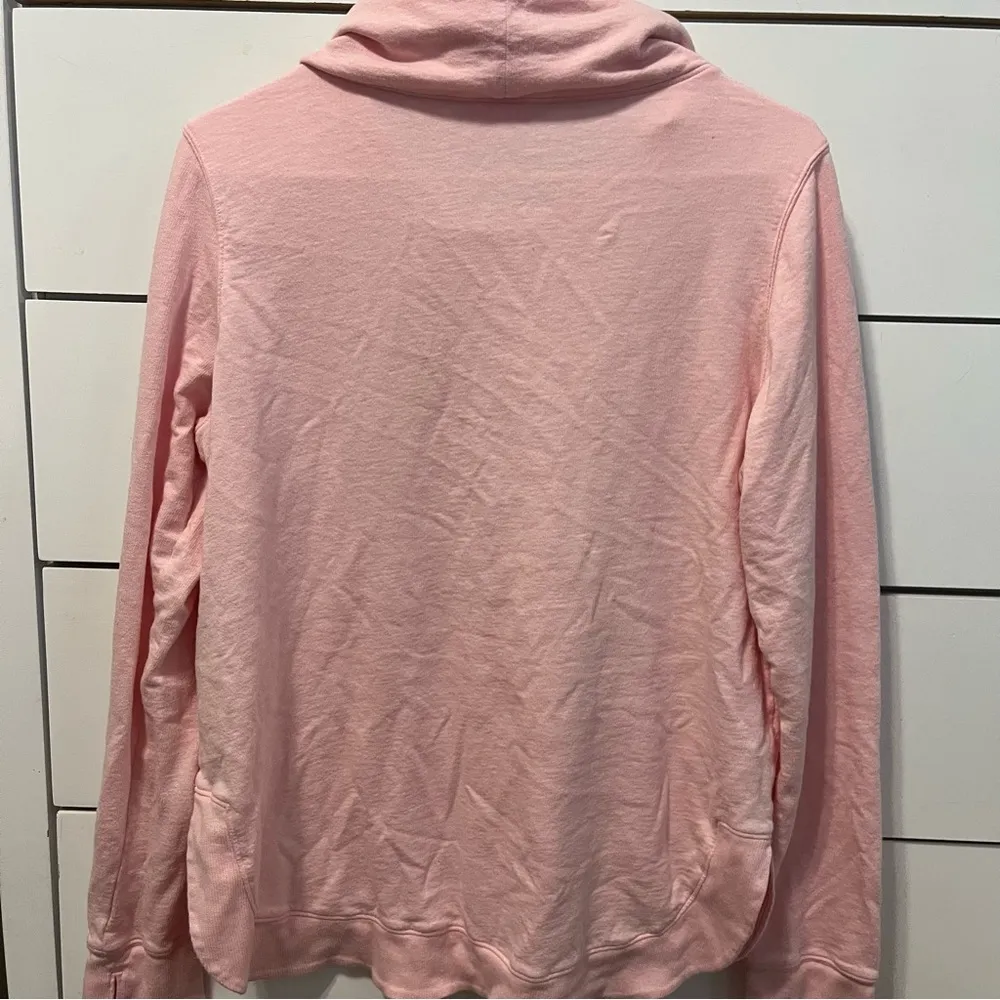 Lilly Pulitzer Pink Cowl Neck Pullover - Image 3
