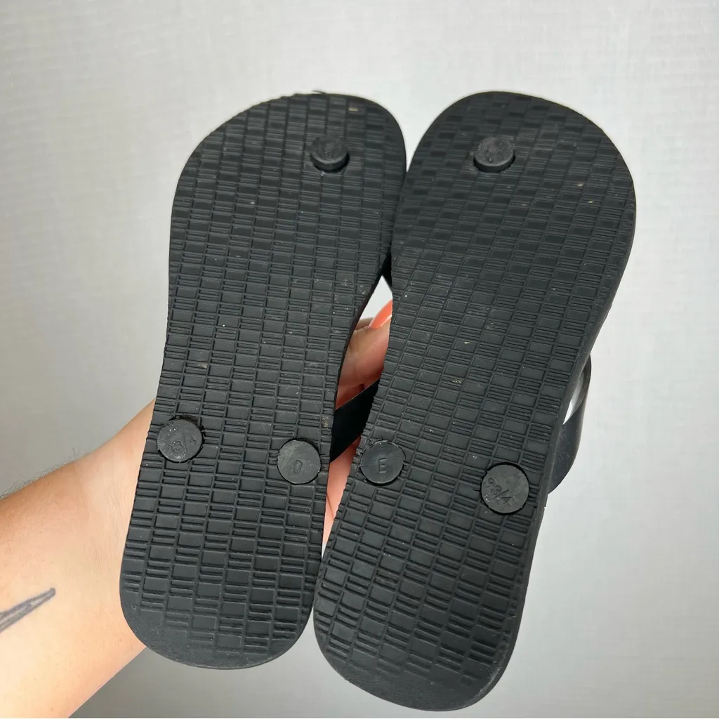 Tory Burch |‎ Size woman’s 4 Flip Flops Black and White Sandals - Image 4