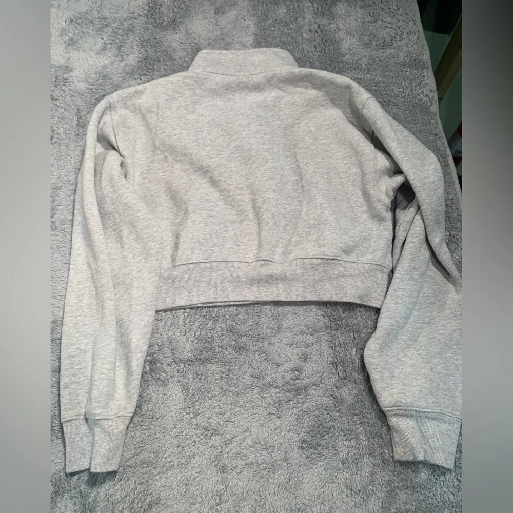 TNA sweatfleece cozy fleece small cropped sweatshirt gray - Image 6